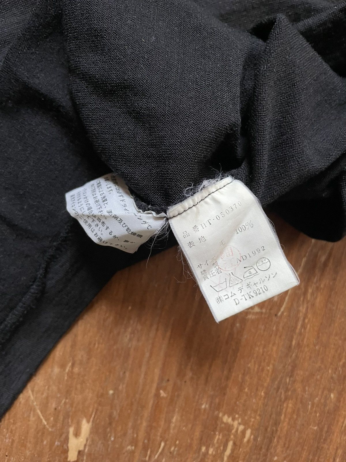 Comme des Garcons Homme Comme des garcons homme AD1992 artisanal wool mock neck LS Size US M / EU 48-50 / 2 - 4 Thumbnail