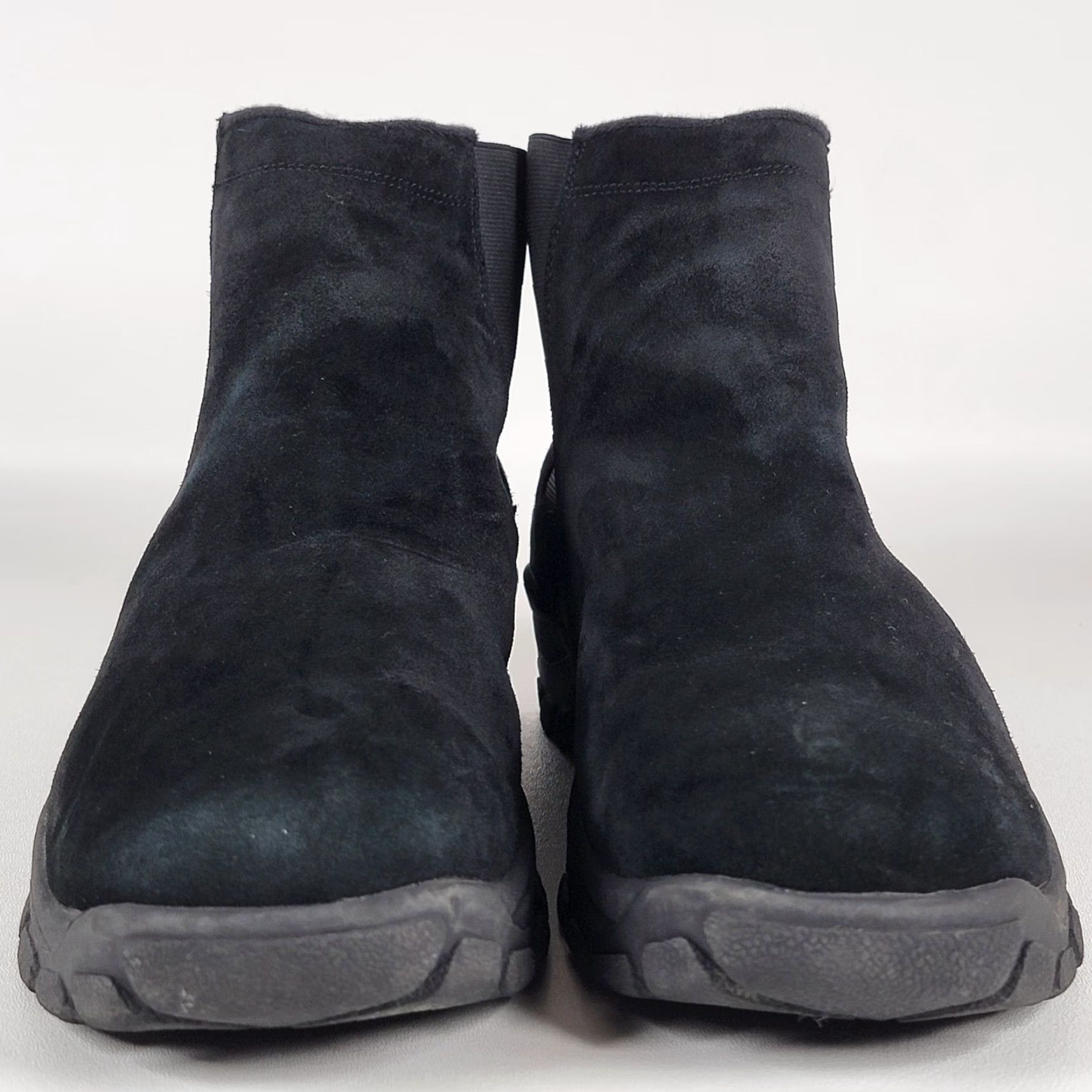 Lands' End VINTAGE Lands' End Dark Black Suede Pull-On Ankle Boots Men Size 13 Black Suede Leather Upper Men Ankle Boots 79246 Size US 13 / EU 46 - 3 Thumbnail