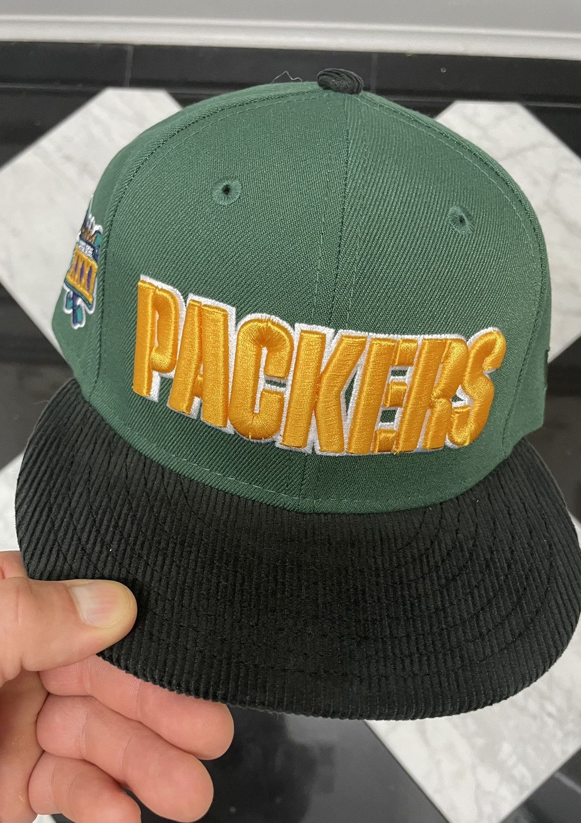 New Era 🔥 Packers fitted hat with corduroy brim size 7 1/8 Size ONE SIZE - 2 Thumbnail