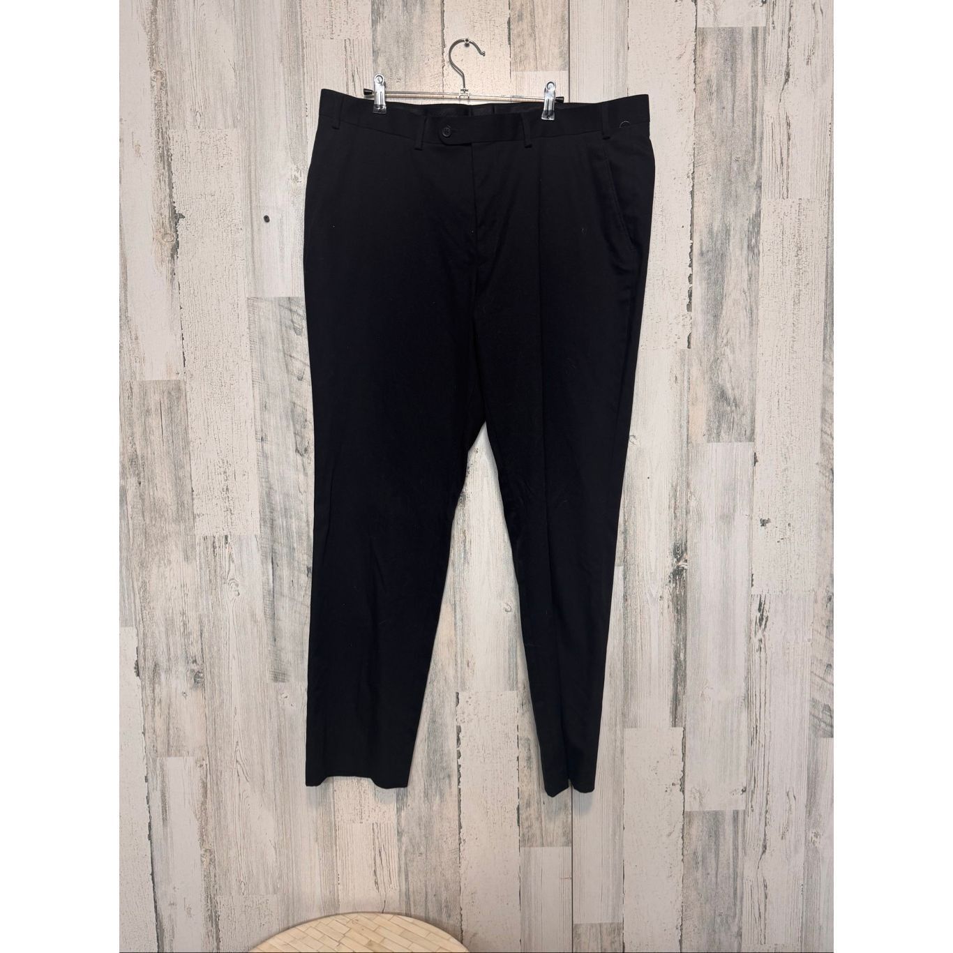 Perry Ellis Perry Ellis Portfolio Black Dress Pants 40x32 – Classic Fit, Size US 40 / EU 56 - 4 Thumbnail
