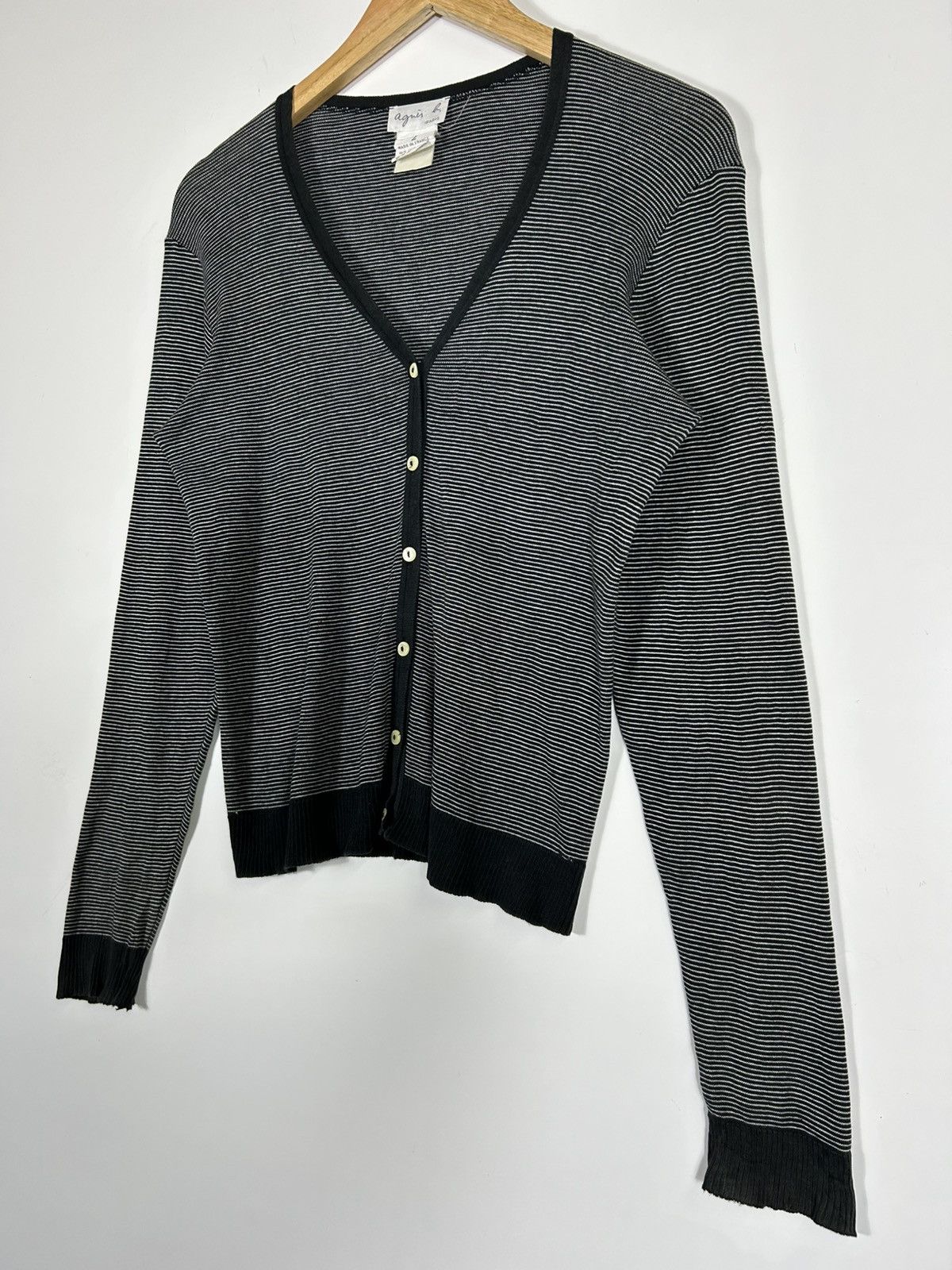 agnes b. ⚡️Vintage Agnes B Knit Button Sweater Size XS / US 0-2 / IT 36-38 - 3 Thumbnail