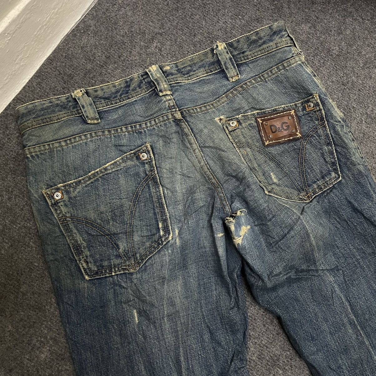 Dolce & Gabbana D&G Distressed Denim Grunge Style Size US 36 / EU 52 - 13 Thumbnail