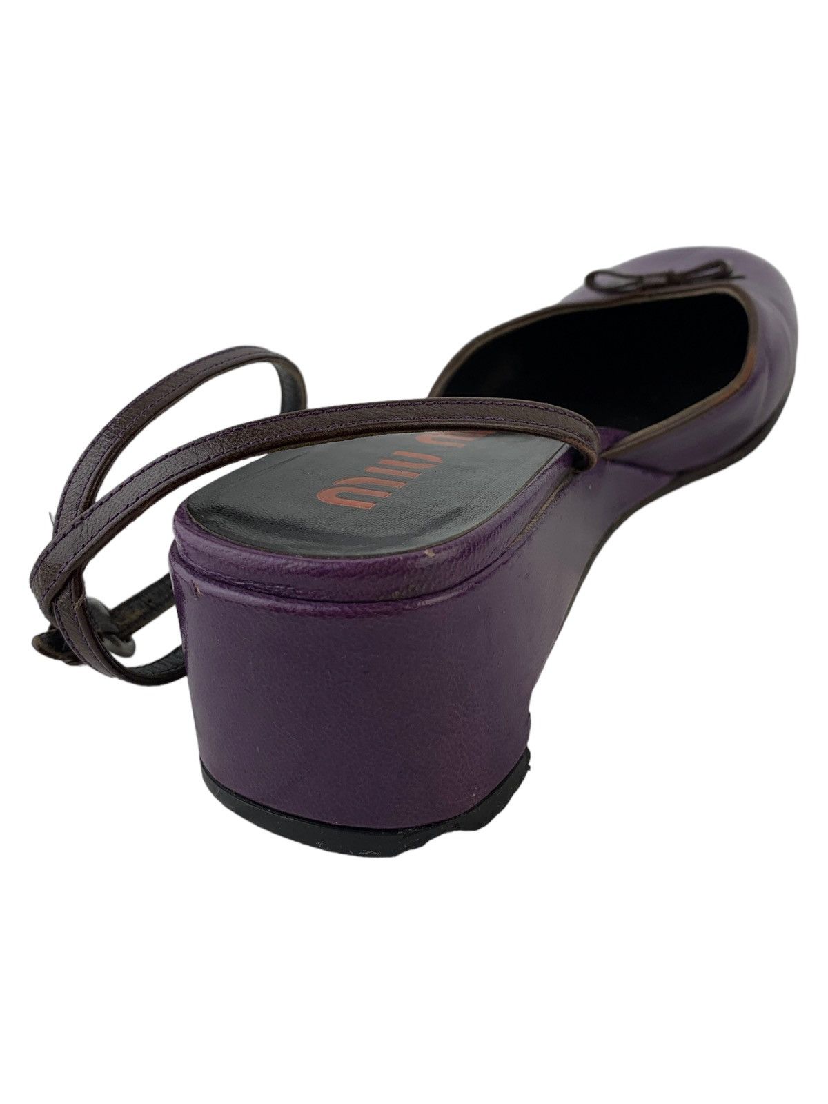 Miu Miu Early 2000’s Miu Miu Ballet Flats with Ankle Strap Size US 5.5 / IT 35.5 - 6 Thumbnail