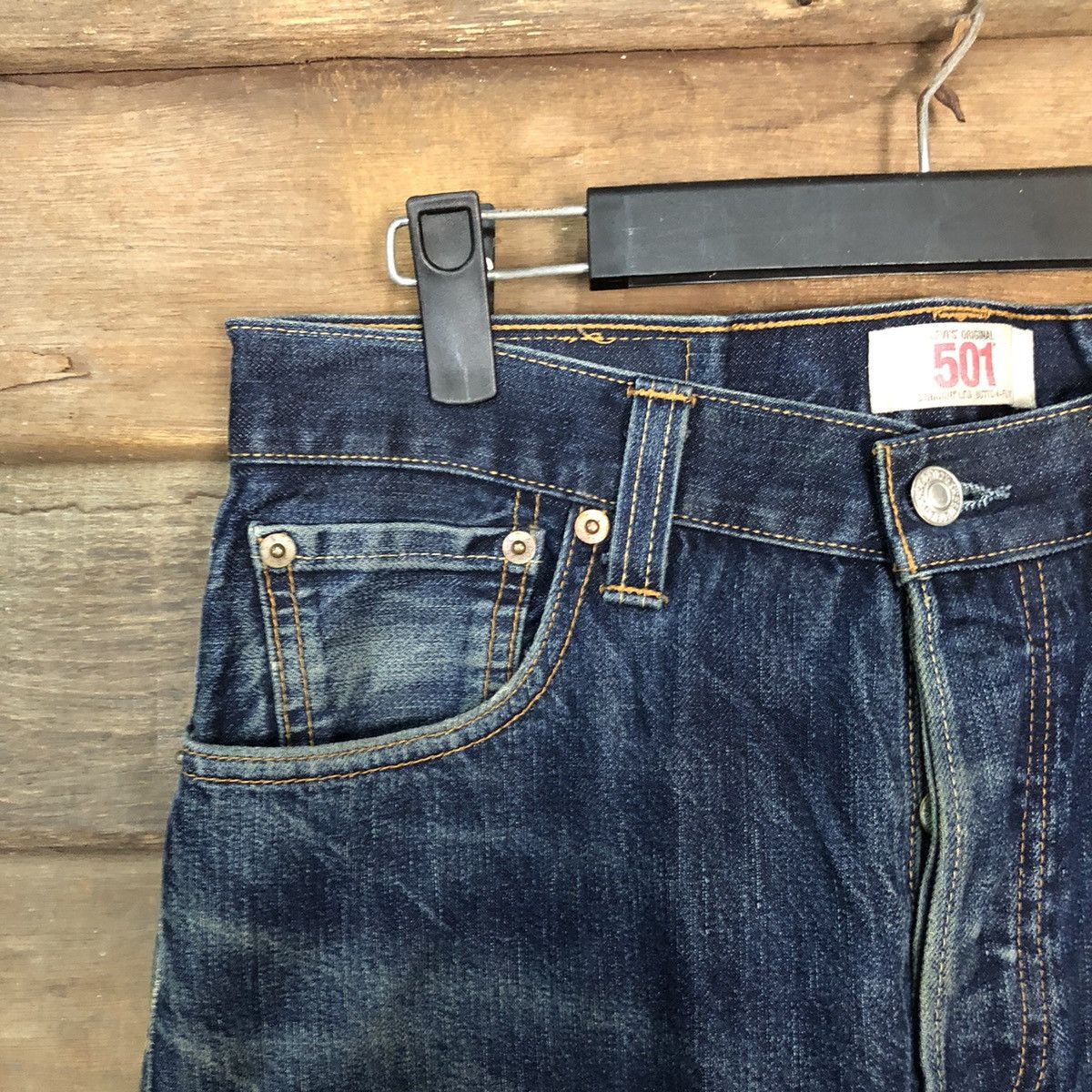 Levi's 501 Levis Strauss & Co faded Blue Denim Pants #7318 Size US 29 - 4 Thumbnail