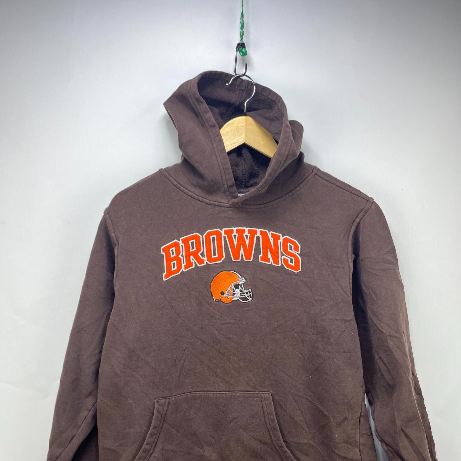 The Unbranded Brand Vintage Cleveland Browns Hoodie Small NFL Size ONE SIZE - 2 Thumbnail