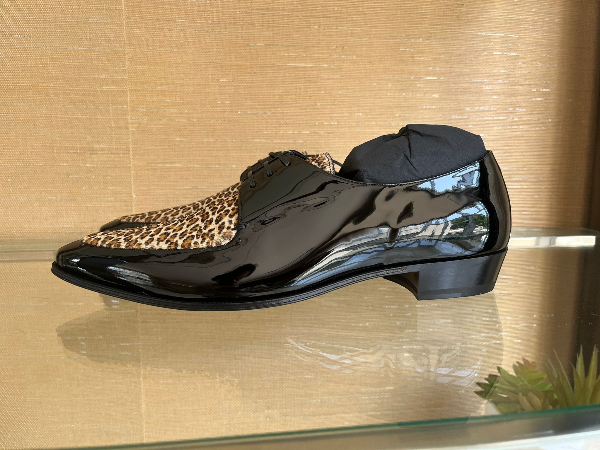 Celine Patent Leather Derby With Apron 30 in Black / Brown Size US 11 / EU 44 - 5 Thumbnail