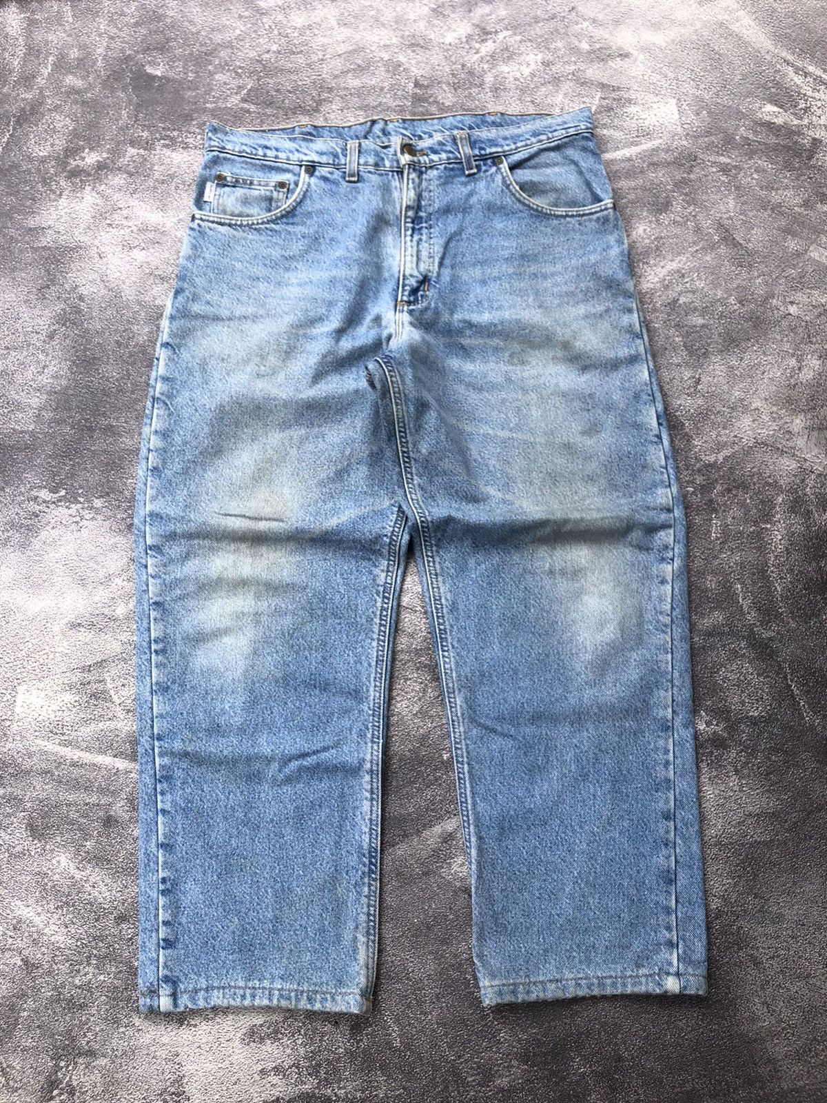 Carhartt × Vintage 90's Carhartt Blanket Lined Pants Size US 34 / EU 50 - 2 Thumbnail