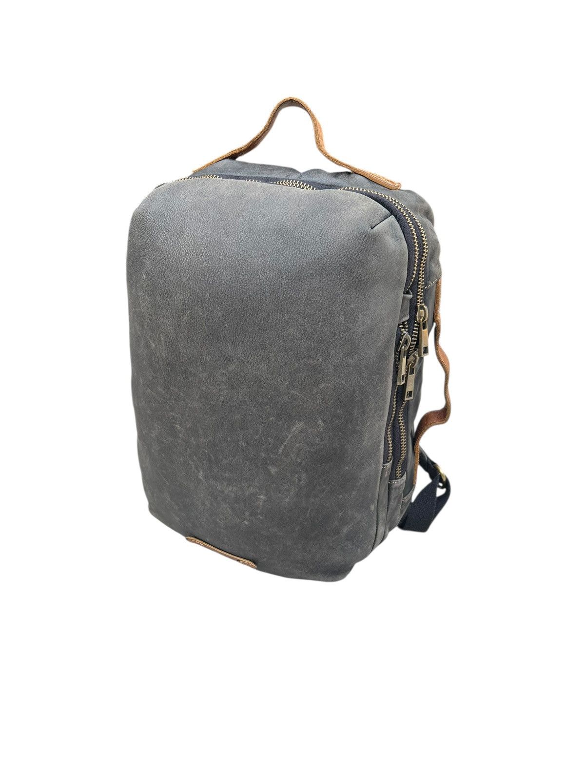 Leather Zeldner Japan Distressed Patina Leather Backpack Bag Size ONE SIZE - 18 Thumbnail
