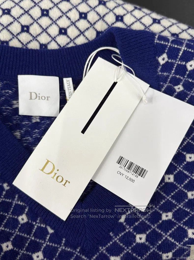 Dior Dior 26 new blue short-sleeved knitwear Size XS / US 0-2 / IT 36-38 - 4 Thumbnail