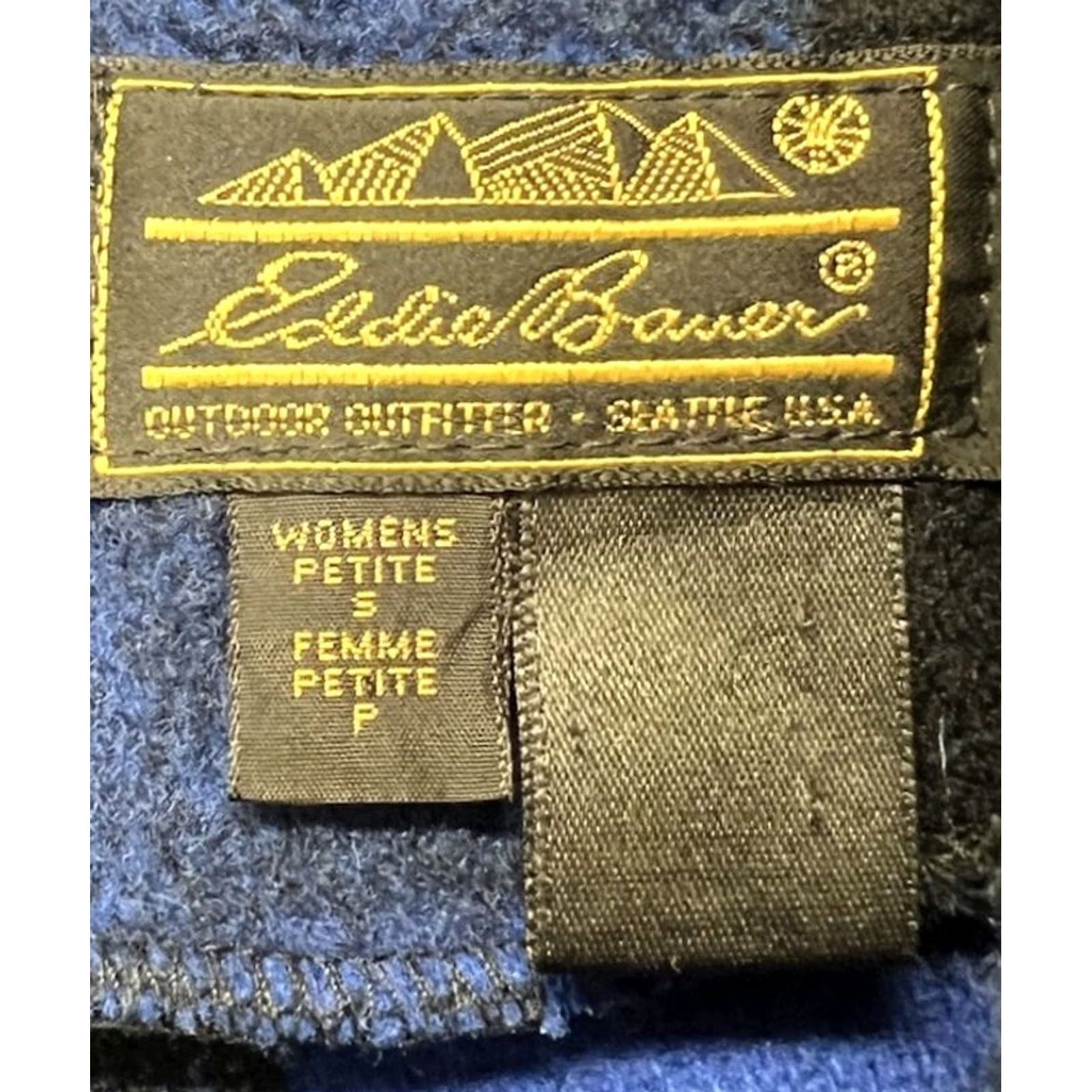 Eddie Bauer VINTAGE Eddie Bauer Wool Buffalo Plaid Barn Coat Women’s PS Blue/Black Check USA Jacket Shacket Fall/Winter Ladies Regular Size PS USA Women’s Size S / US 4 / IT 40 - 5 Thumbnail