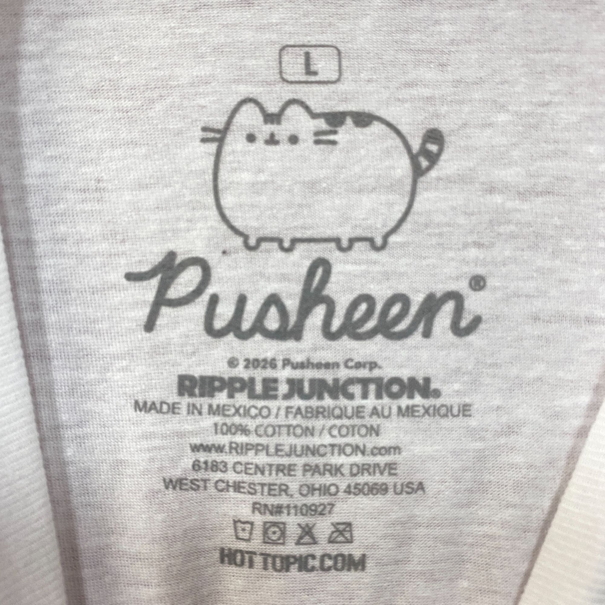 Ripple Junction Pusheen Cat Gamer Cute Graphic T-Shirt Large Size US L / EU 52-54 / 3 - 4 Thumbnail