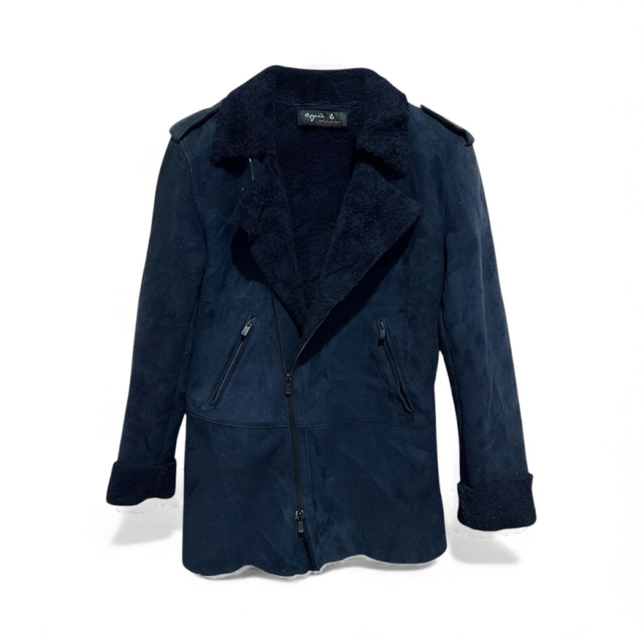 agnes b. Agnès b. Made in France Double-Face Sheepskin Perfecto Size XS / US 0-2 / IT 36-38 - 1 Thumbnail