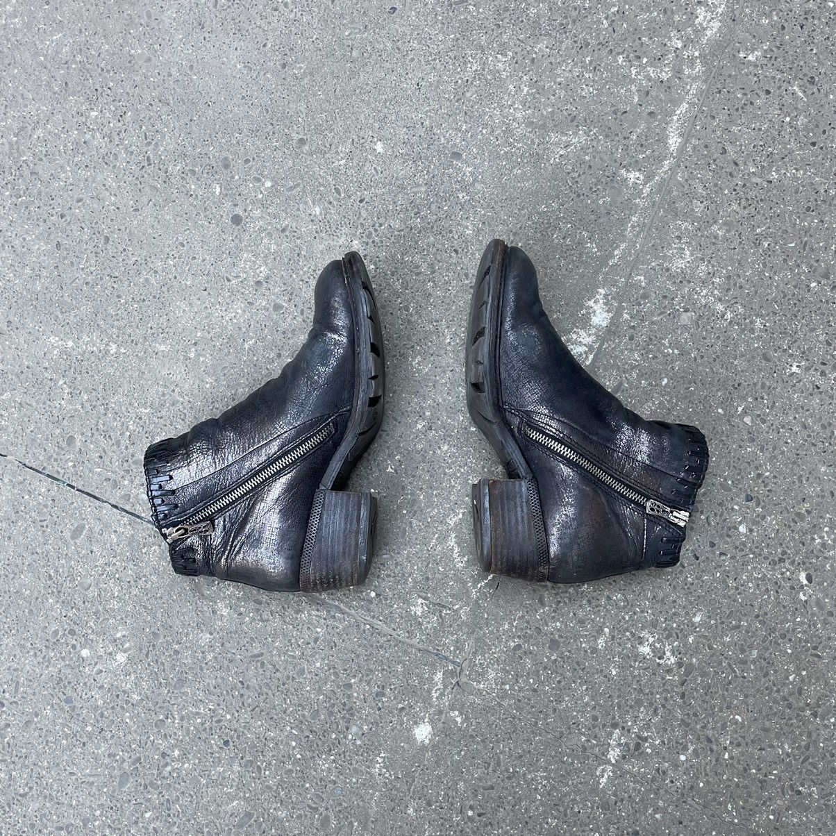 A.S.98 Vintage A.S 98 Biker Leather Ankle Boots Size US 8 / IT 38 - 9 Thumbnail