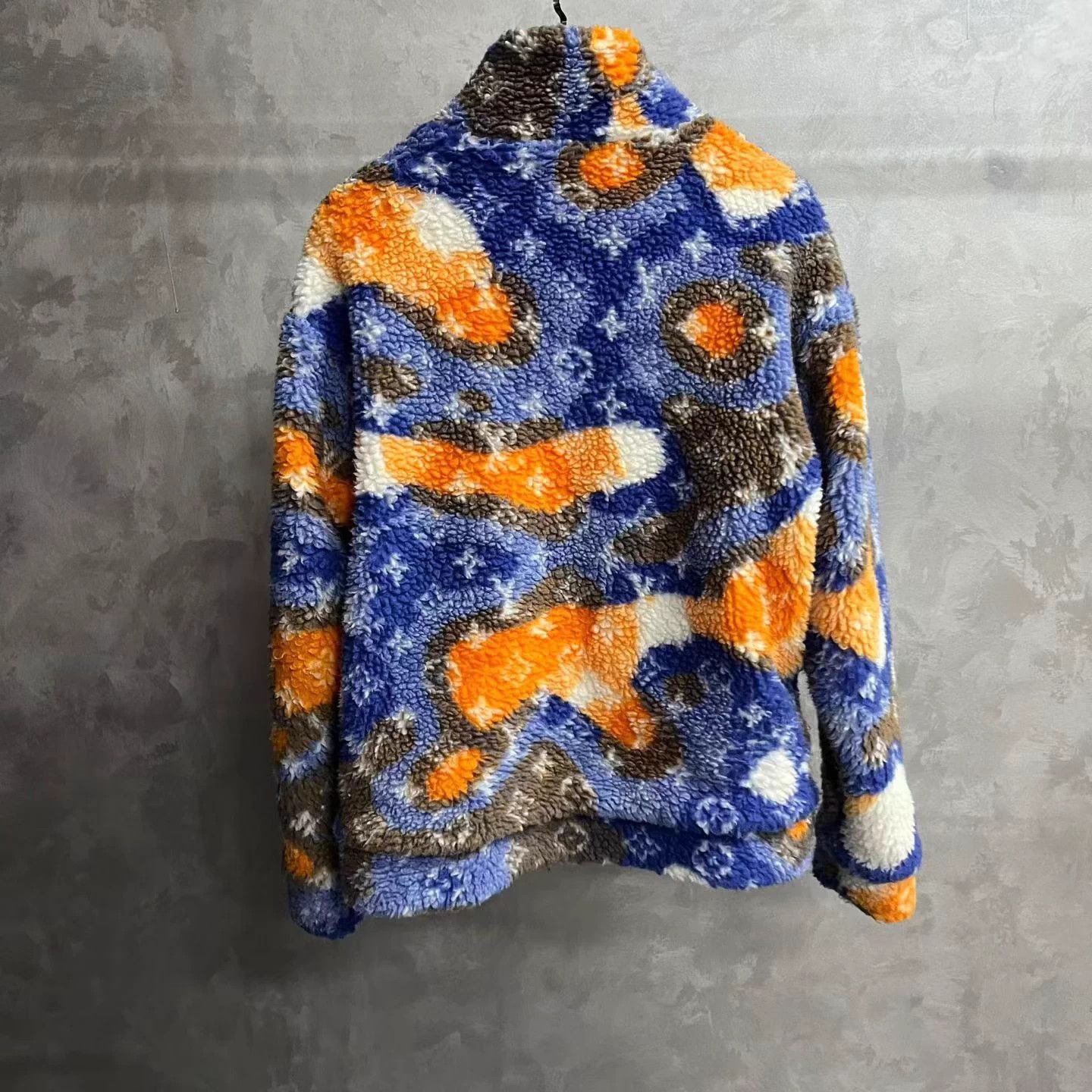Louis Vuitton LV Blue Jacquard Logo Suede Waist Longsleeve Jacket Size US L / EU 52-54 / 3 - 2 Thumbnail