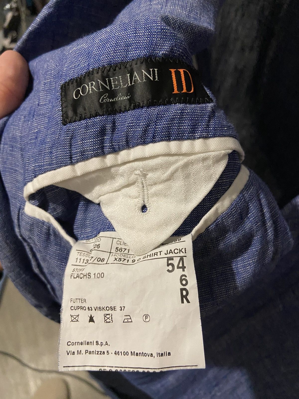 Corneliani Corneliani ID Blazer Jacket Blue Mens Size 54 6 R Size 54R - 5 Thumbnail