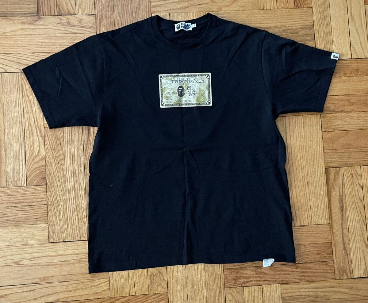 Image of Ovo X Bape Drake American Express Themed Logo Men’S Size 2Xl in Black, Men's