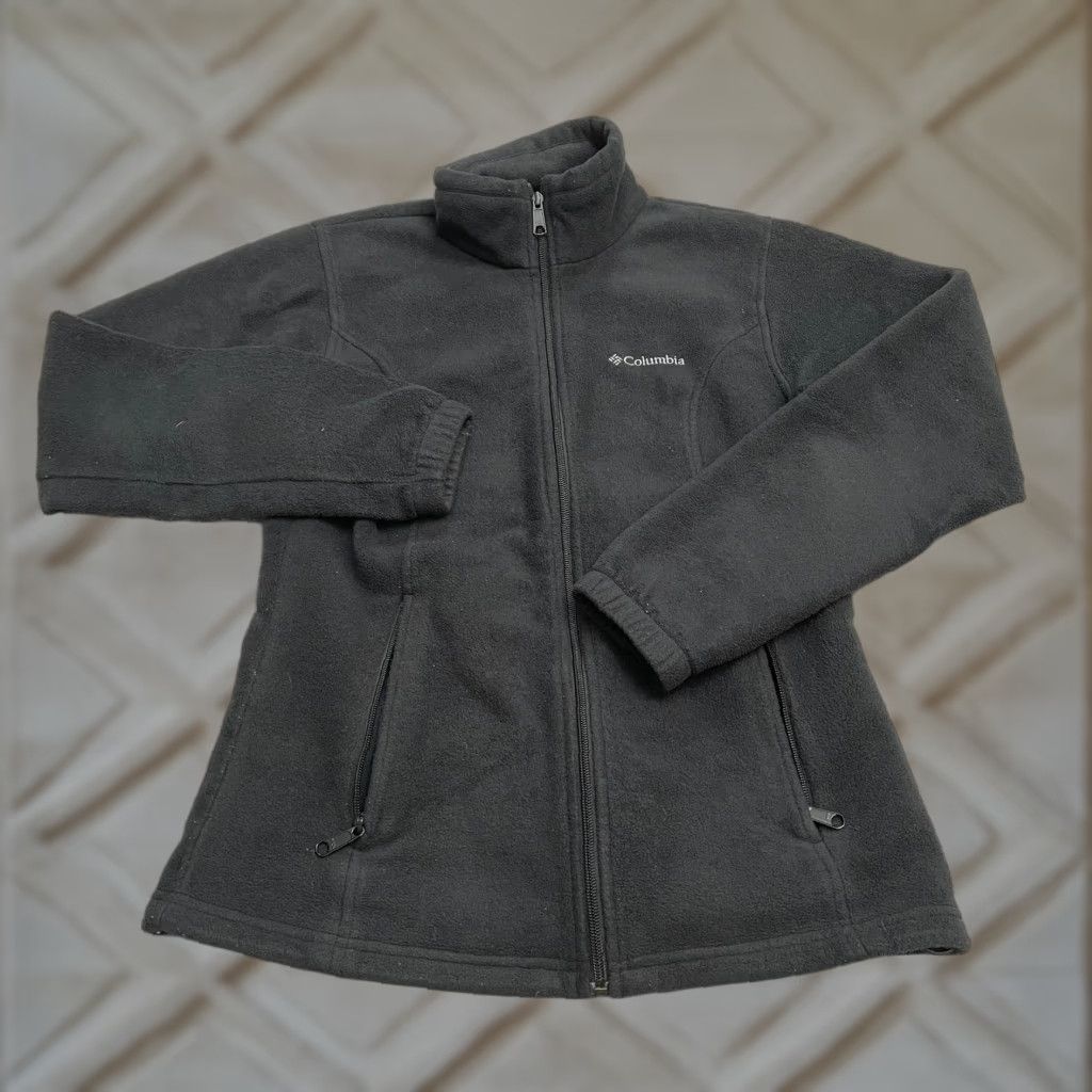 Vintage Columbia Jacket Women S Black Full Zip Benton Springs Fleece Outdoor Hiking Pockets Logo Zipper Size S / US 4 / IT 40 - 1 Thumbnail