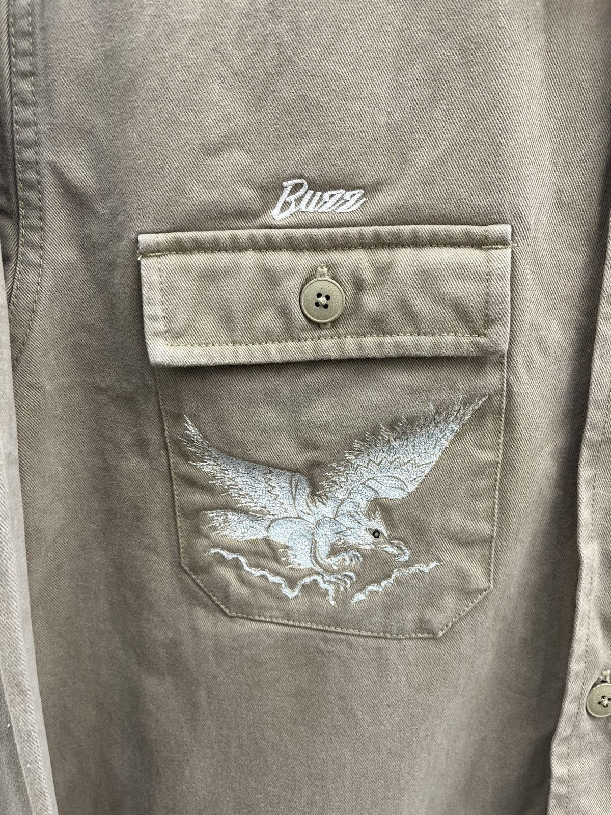 Maharishi Maharishi Eagle Embroidered Heavy Cotton Overshirt Jacket Size US L / EU 52-54 / 3 - 3 Thumbnail