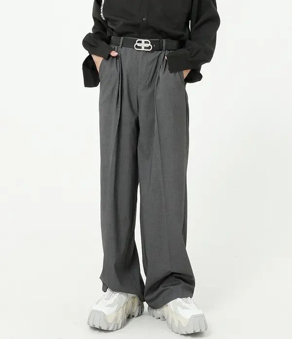 Designer Komura x Mari Casual wide-leg loose straight trousers Size US 32 / EU 48 - 6 Thumbnail