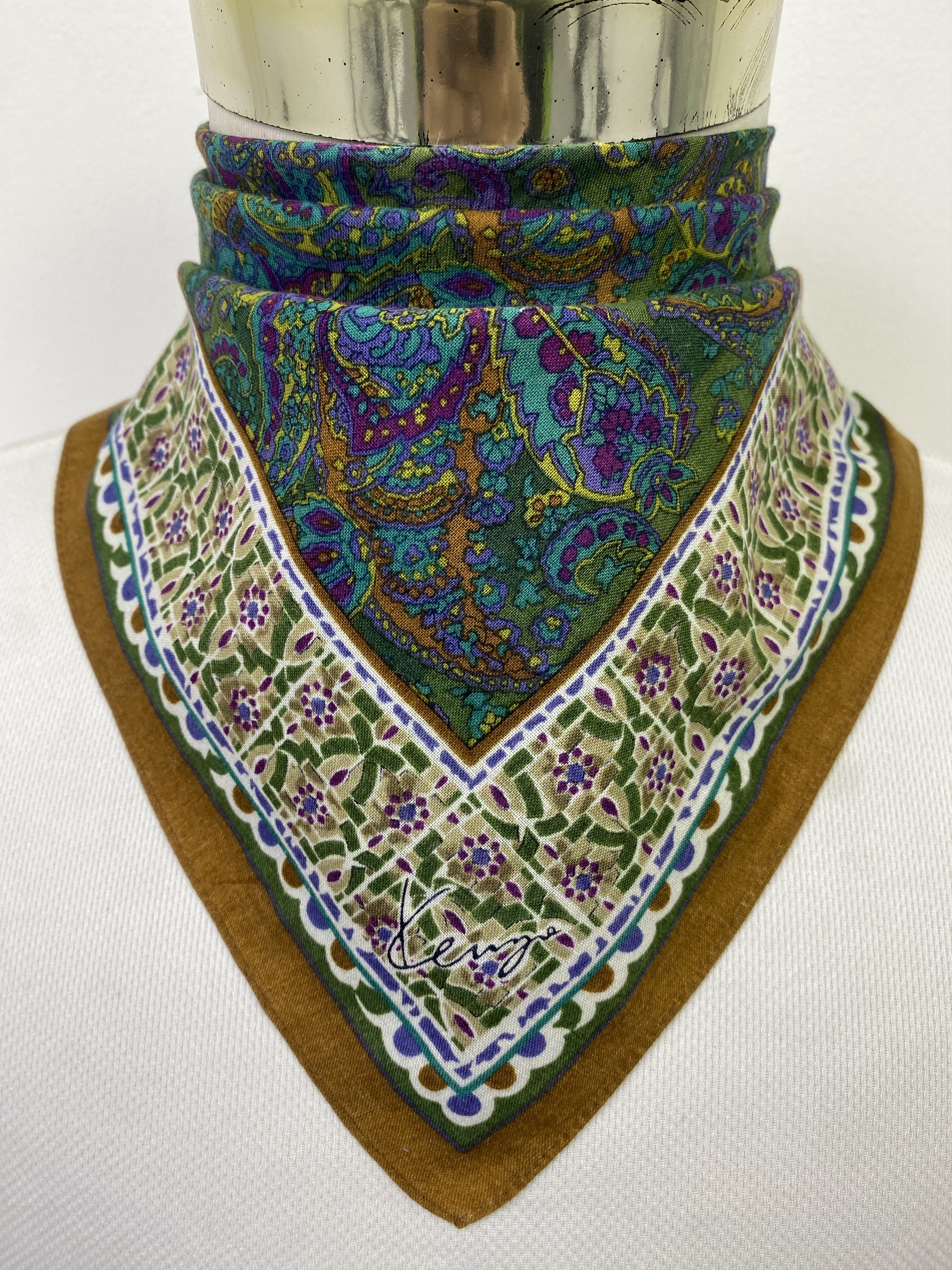 Kenzo Vintage Kenzo Handkerchief / Neckerchief KT0103 Size ONE SIZE - 1 Thumbnail