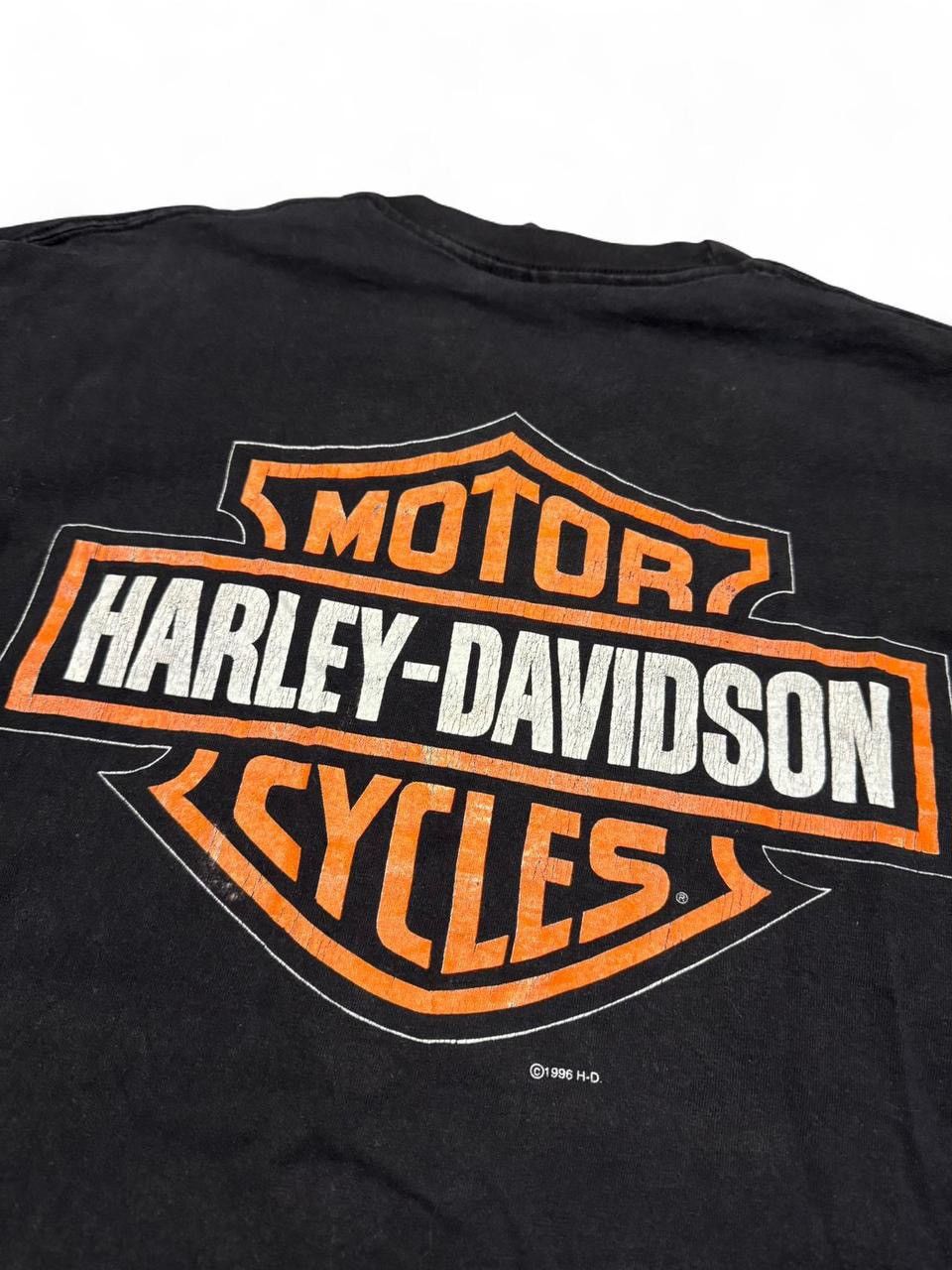 Harley Davidson VTG 1996 single stitch Harley Davidson Milwaukee WI brick T Size US L / EU 52-54 / 3 - 7 Thumbnail