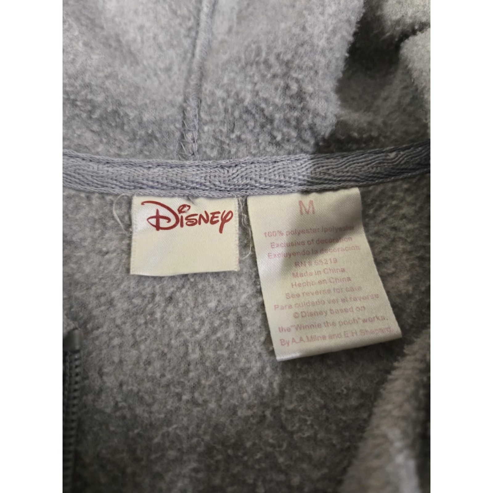 Disney Disney Hoodie Womens M Gray Eeyore Full Zip Sweatshirt Winnie the Pooh Size M / US 6-8 / IT 42-44 - 5 Thumbnail