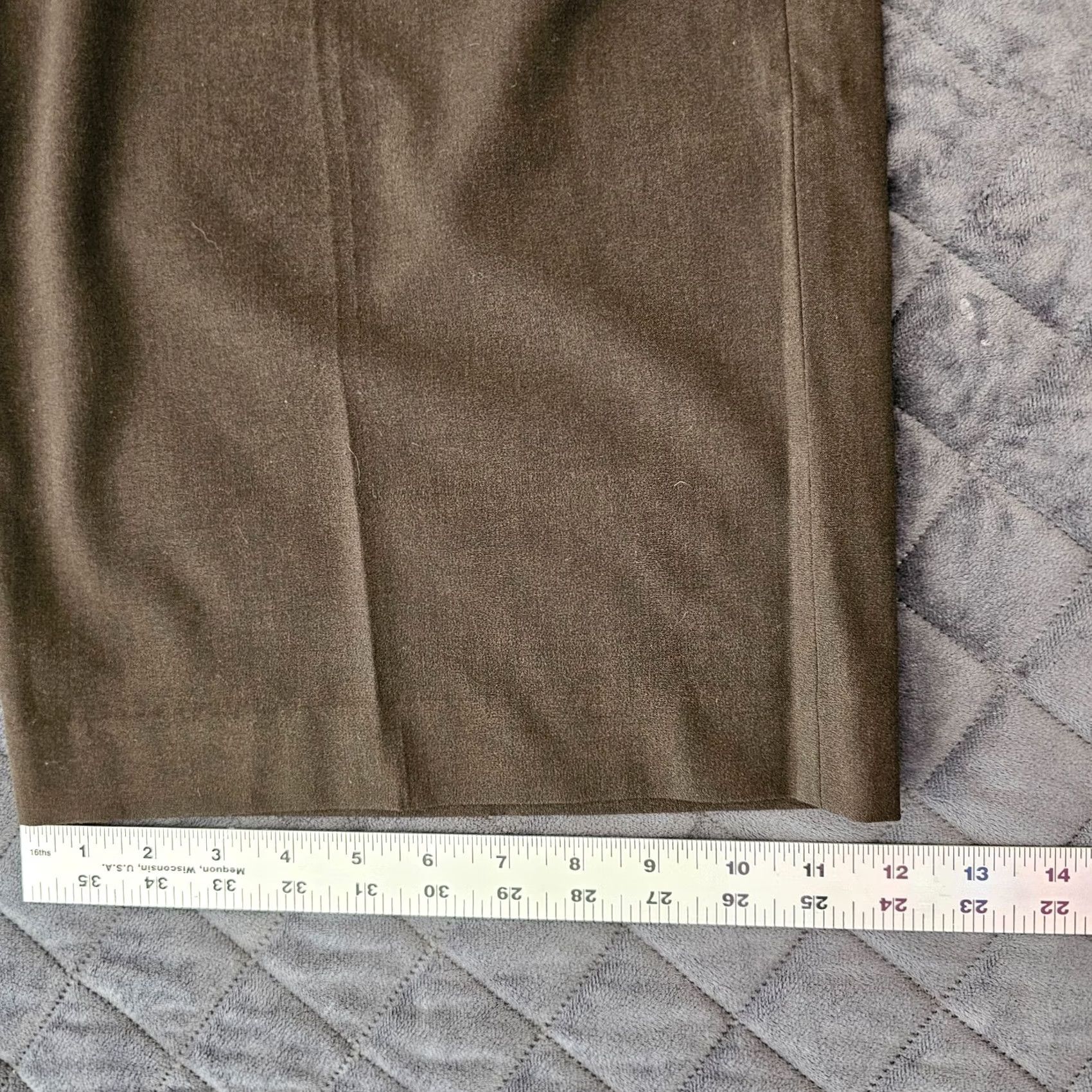Talbots Talbots Pants Women's 14 Brown Cropped Capri Stretch Career Dress Pants Size 36" / US 14 / IT 50 - 7 Thumbnail