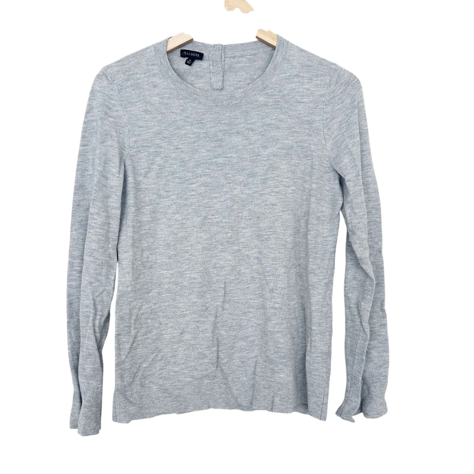 Other Talbots Gray Lambswool Blend Sweater Sz M Size M / US 6-8 / IT 42-44 - 1 Thumbnail