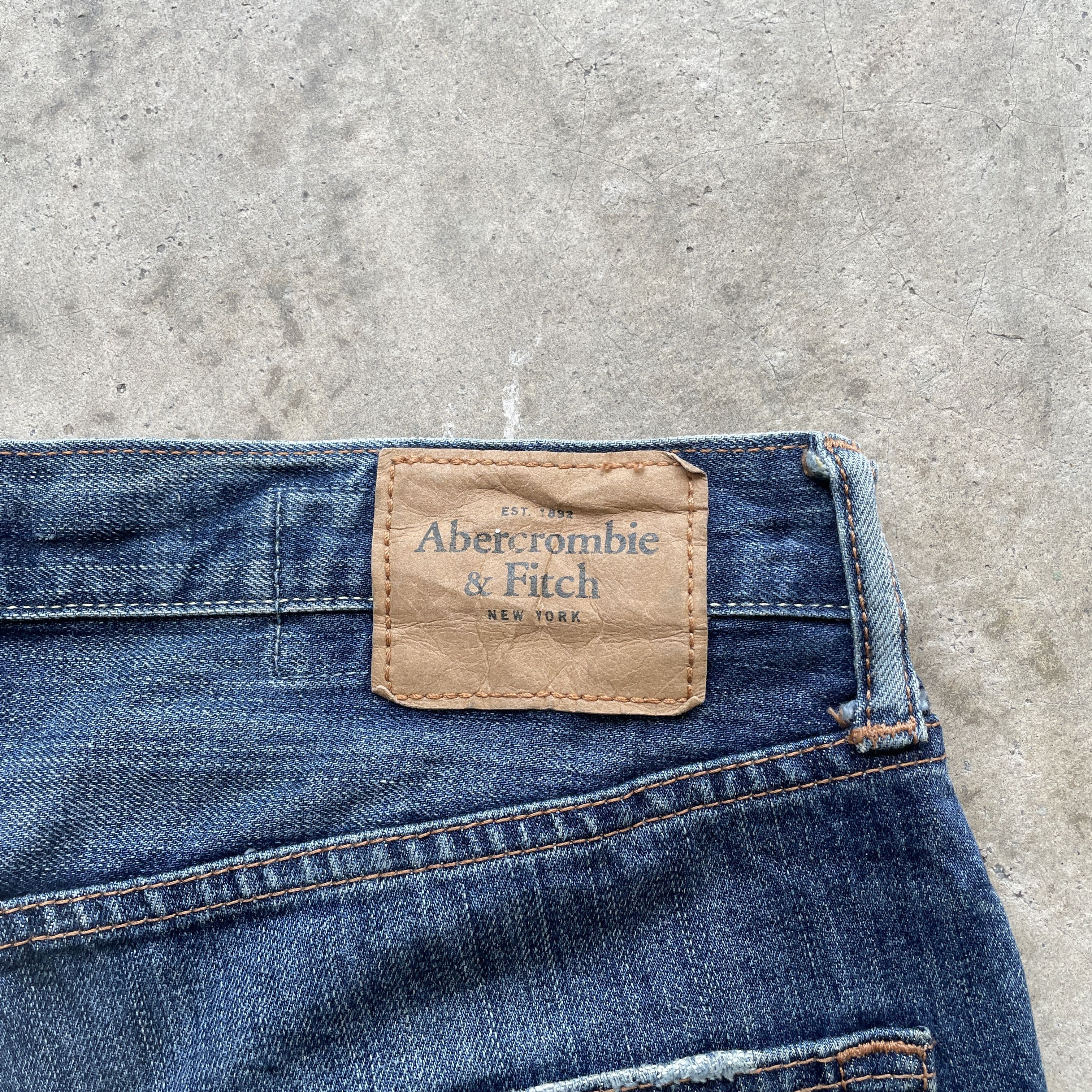 Abercrombie & Fitch W32 VINTAGE A&F DISTRESSED FLARE JEANS BOOTCUT DENIM PANTS Size US 32 / EU 48 - 9 Thumbnail
