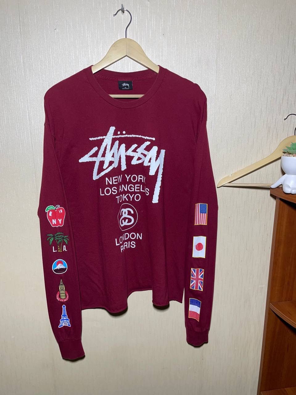 Stussy × Vintage Stussy Vintage Country Patches Longsleeve Size US XL / EU 56 / 4 - 1 Thumbnail