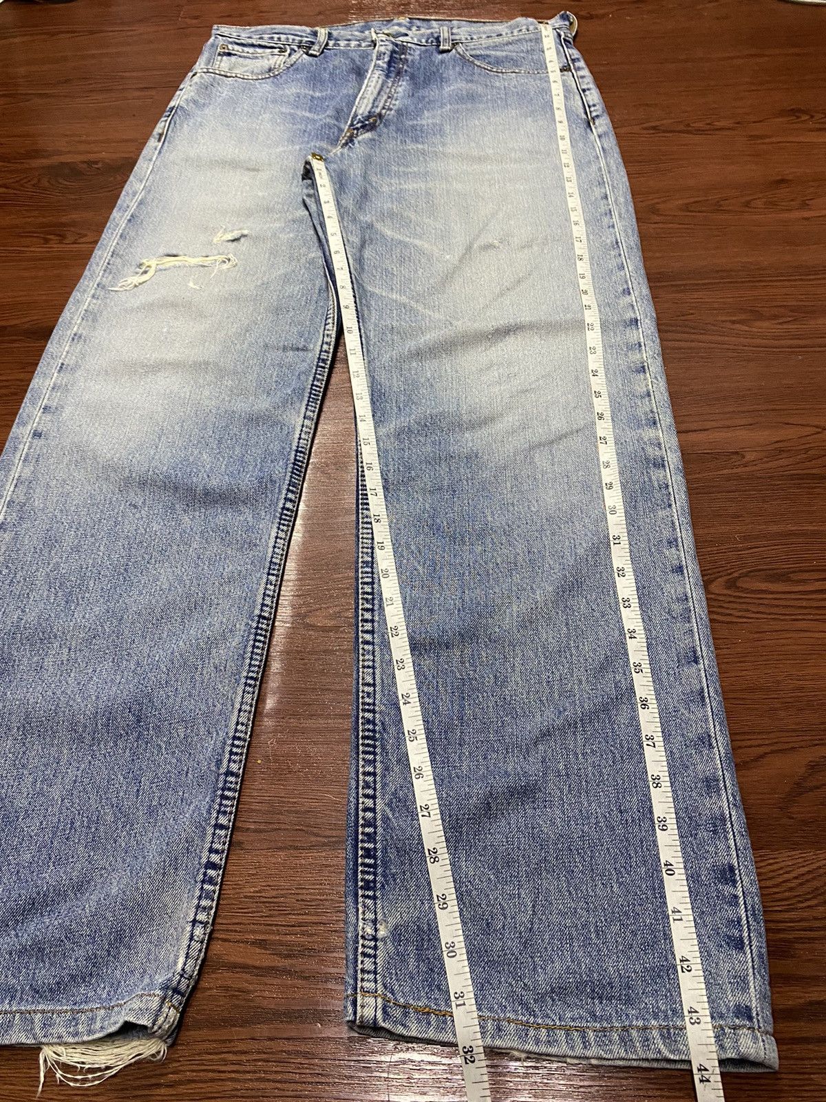 Levi's Vintage Clothing Vintage Levis503 80’s Faded Wash Distressed Loose Jeans Size US 36 / EU 52 - 15 Thumbnail