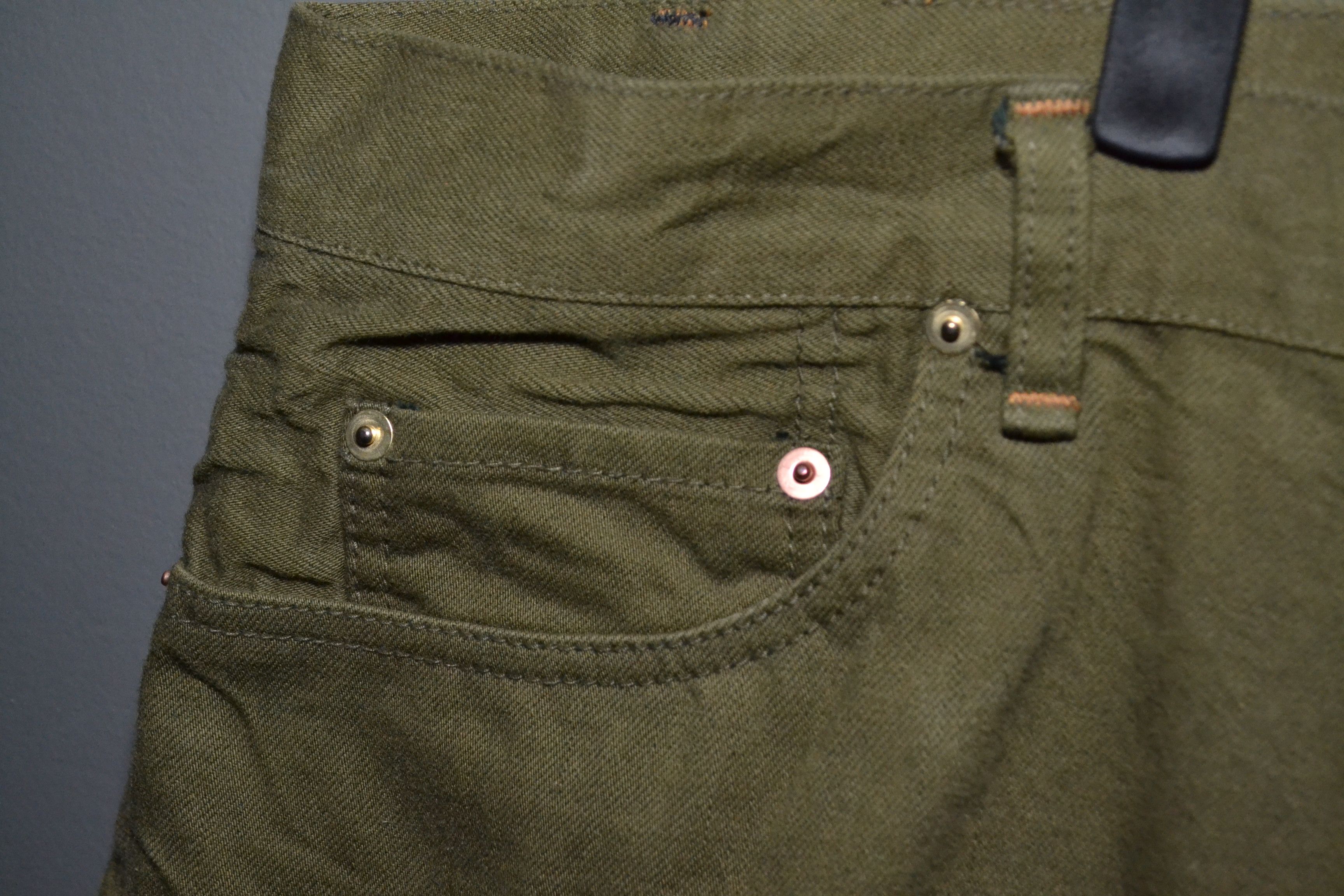 Schaeffers Garment Hotel Schaeffer's Garment Hotel Green Selvedge Jeans Bespoke 51 Size US 44 / EU 60 - 2 Thumbnail