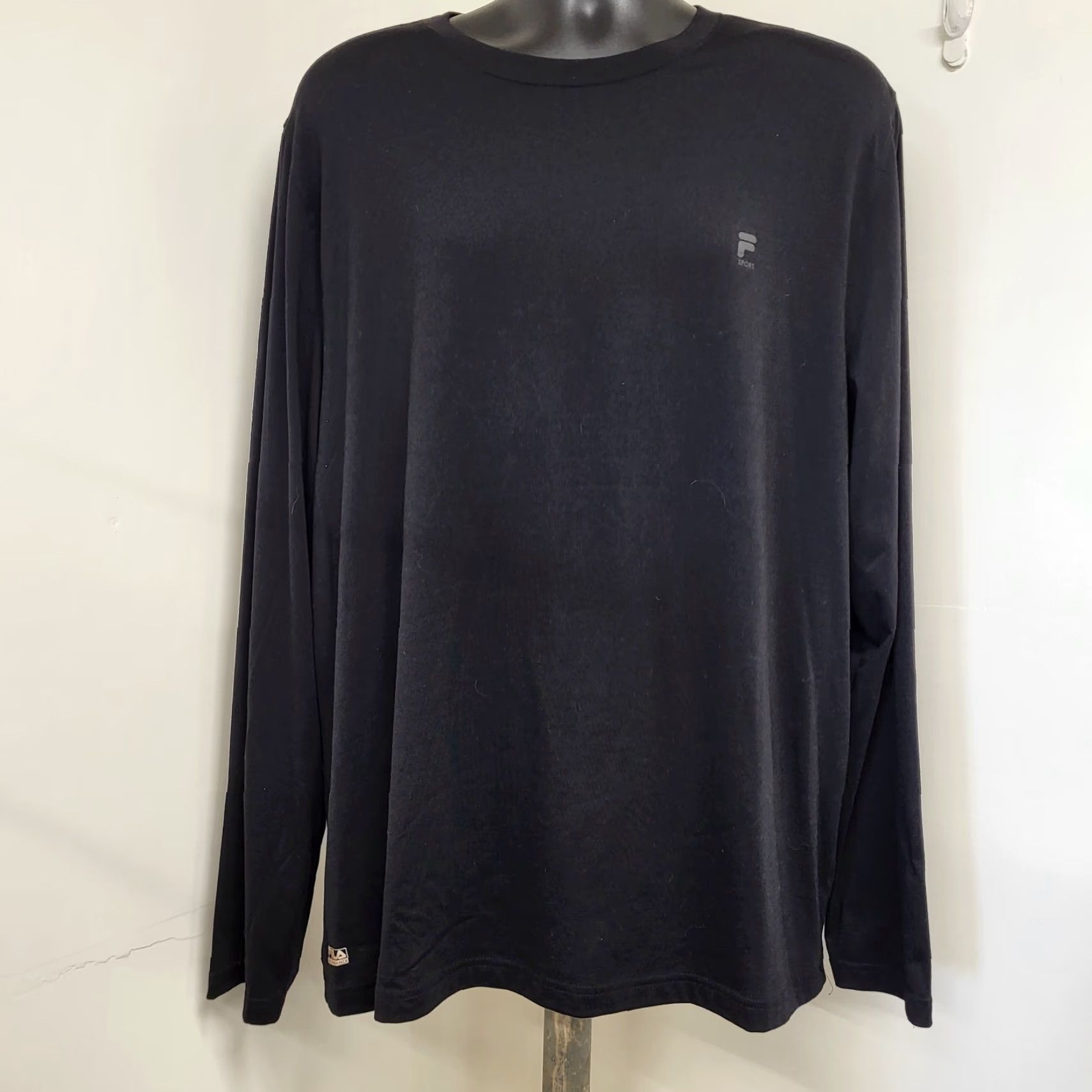 Fila FILA Sport Shirt Men's XXL Black Long Sleeve Crew Neck Pullover Athletic Shirt Mens XX L Black FilA Sport Jacket? Size US XXL / EU 58 / 5 - 2 Thumbnail