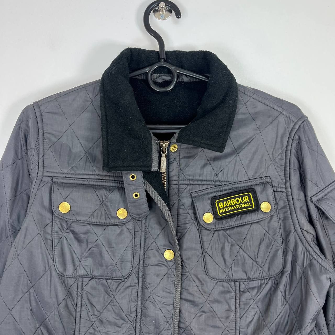 Barbour Barbour International Quilted Jacket Grey Mens Size M Size US M / EU 48-50 / 2 - 2 Thumbnail