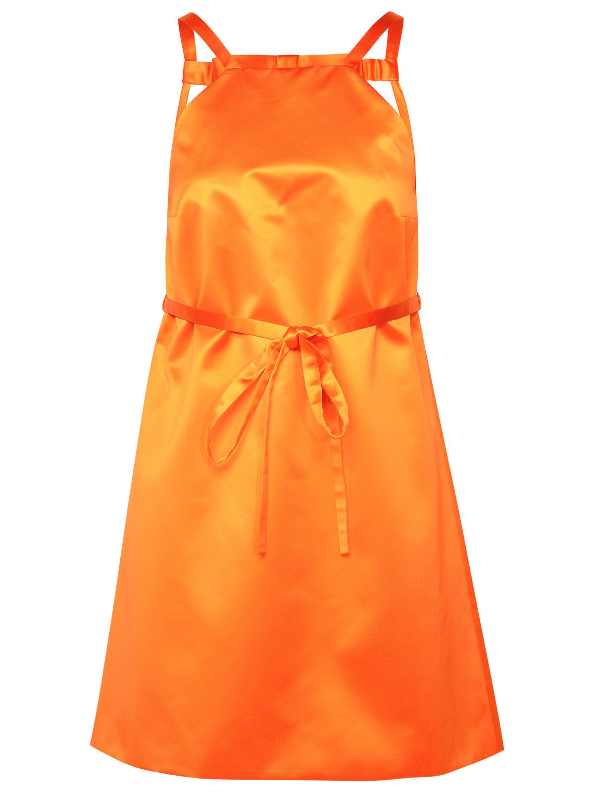image of Patou Orange Polyester Dress, Women's (Size Medium)