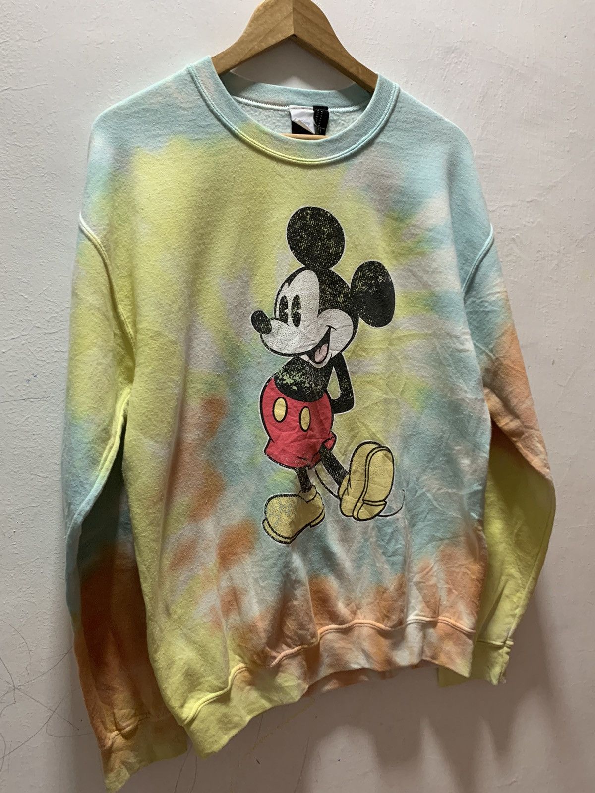 Mickey Mouse Vintage Y2K DisneyTie Dye Mickey Mouse Sweatshirt Size US M / EU 48-50 / 2 - 2 Thumbnail