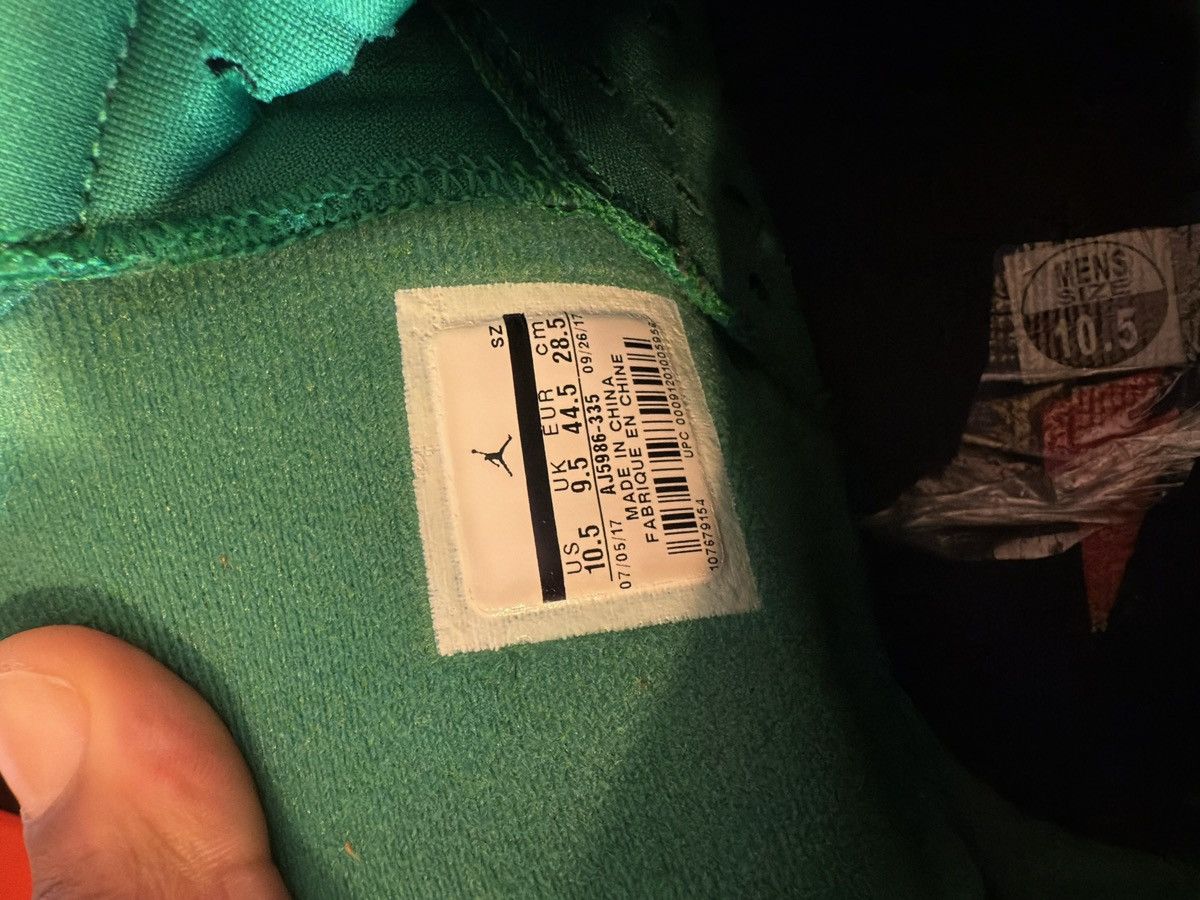 Jordan Brand × Nike 2017 Air Jordan 6 Retro NRG 'Green Suede Gatorade' Size US 10.5 / EU 43-44 - 8 Thumbnail