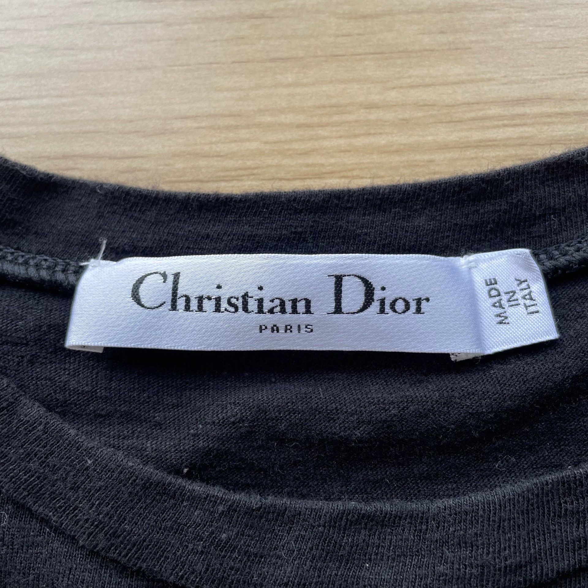 Dior DIOR 98 new women's black logo short sleeve tee XS Size XS / US 0-2 / IT 36-38 - 5 Thumbnail