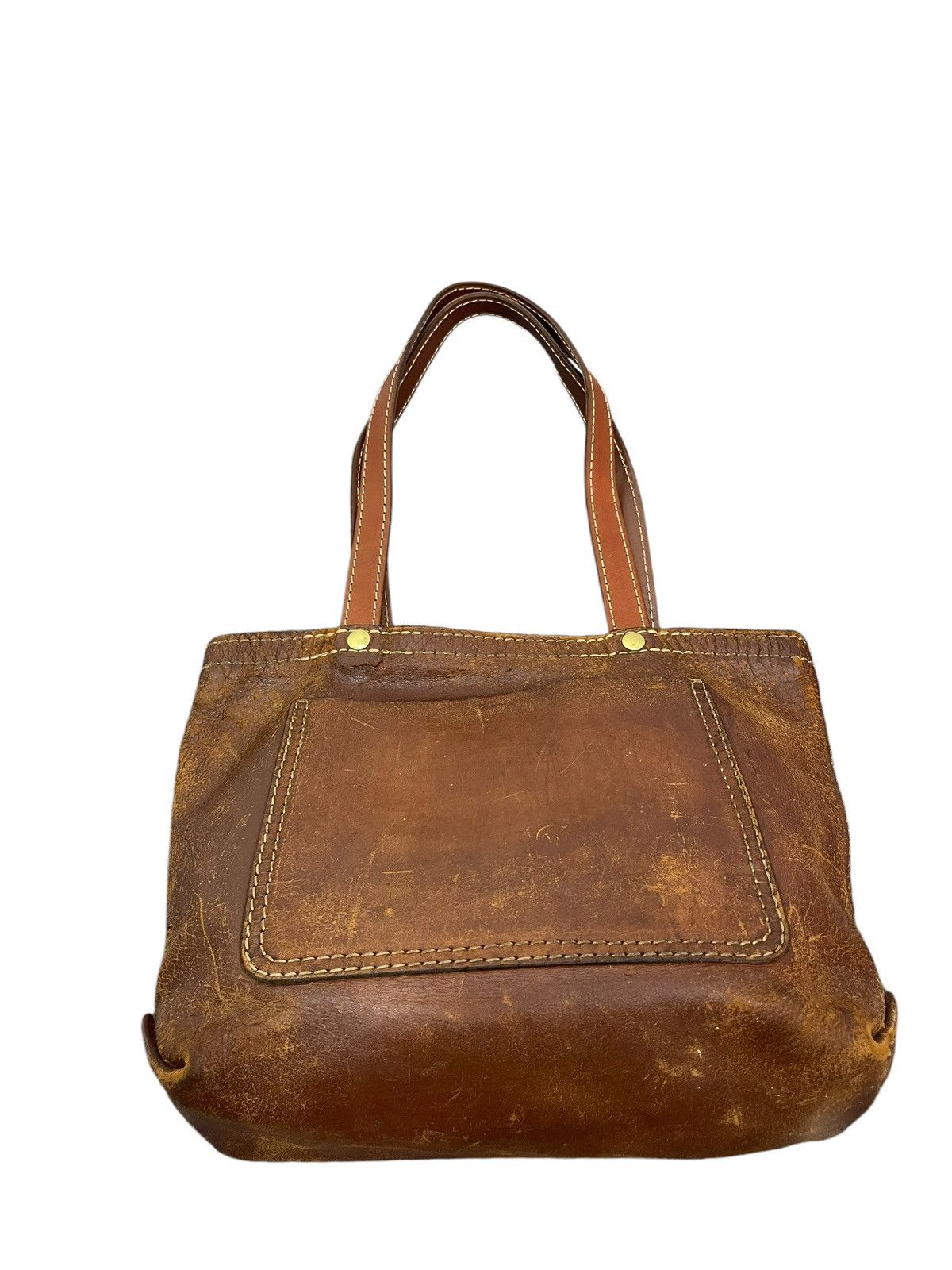 Genuine Leather Full Leather Patina Unknown Tote Shoulder Bag 1🟩0 Size ONE SIZE - 6 Thumbnail