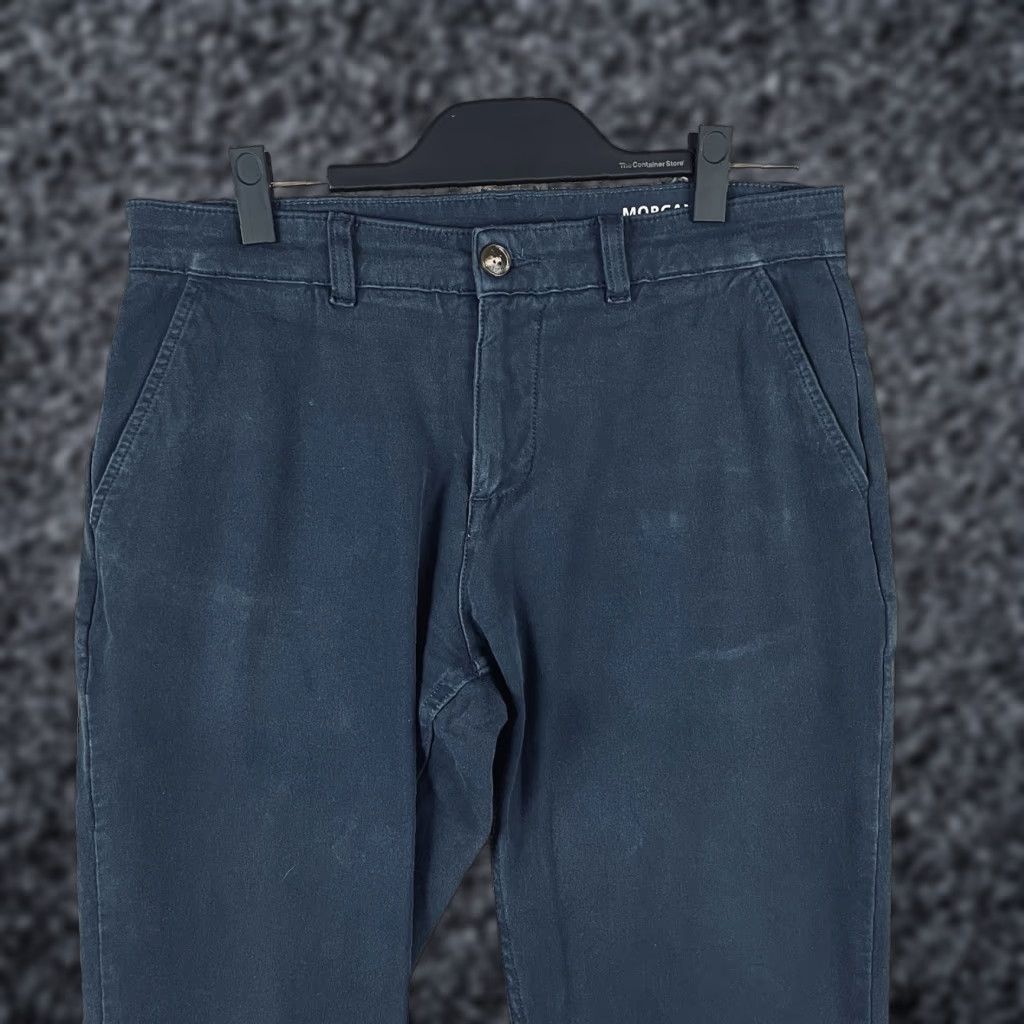 Vintage Mugsy Jeans Men 33x32 Blue Morgans Stretch Chino Preppy E187 Straight Comfort Size US 33 - 1 Thumbnail