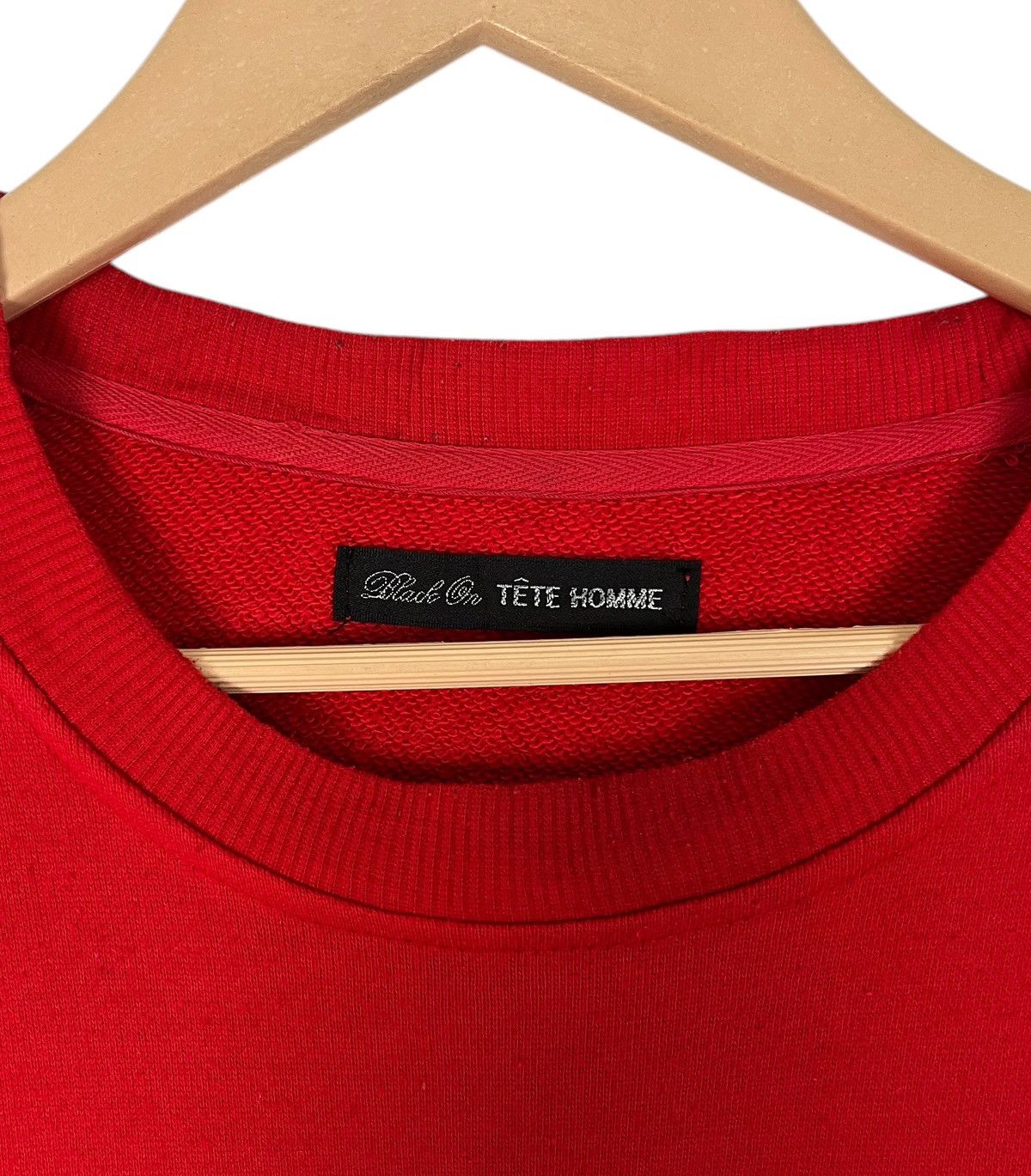 Issey Miyake × Japanese Brand × Tete Homme Tete Homme Black On Sweatshirt Size US L / EU 52-54 / 3 - 7 Thumbnail