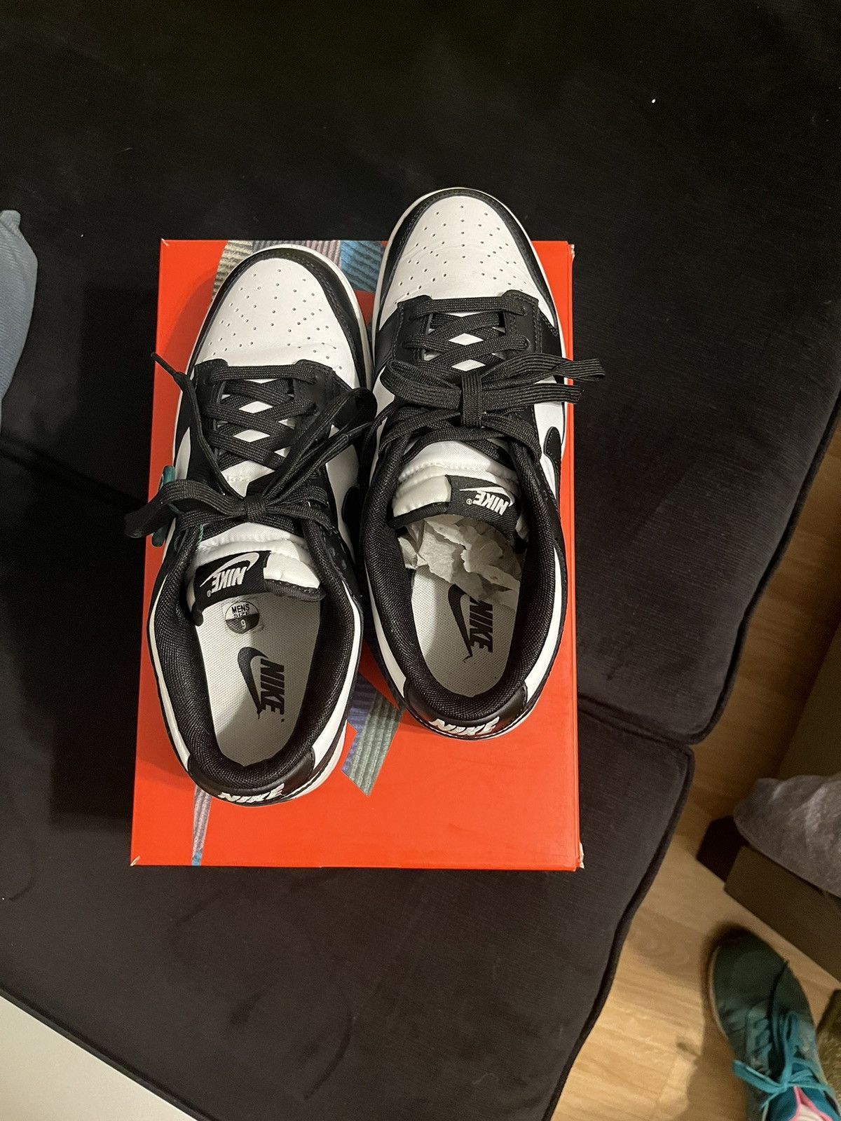 Nike Nike Dunk Low Retro - White Panda Size US 9 / EU 42 - 4 Thumbnail