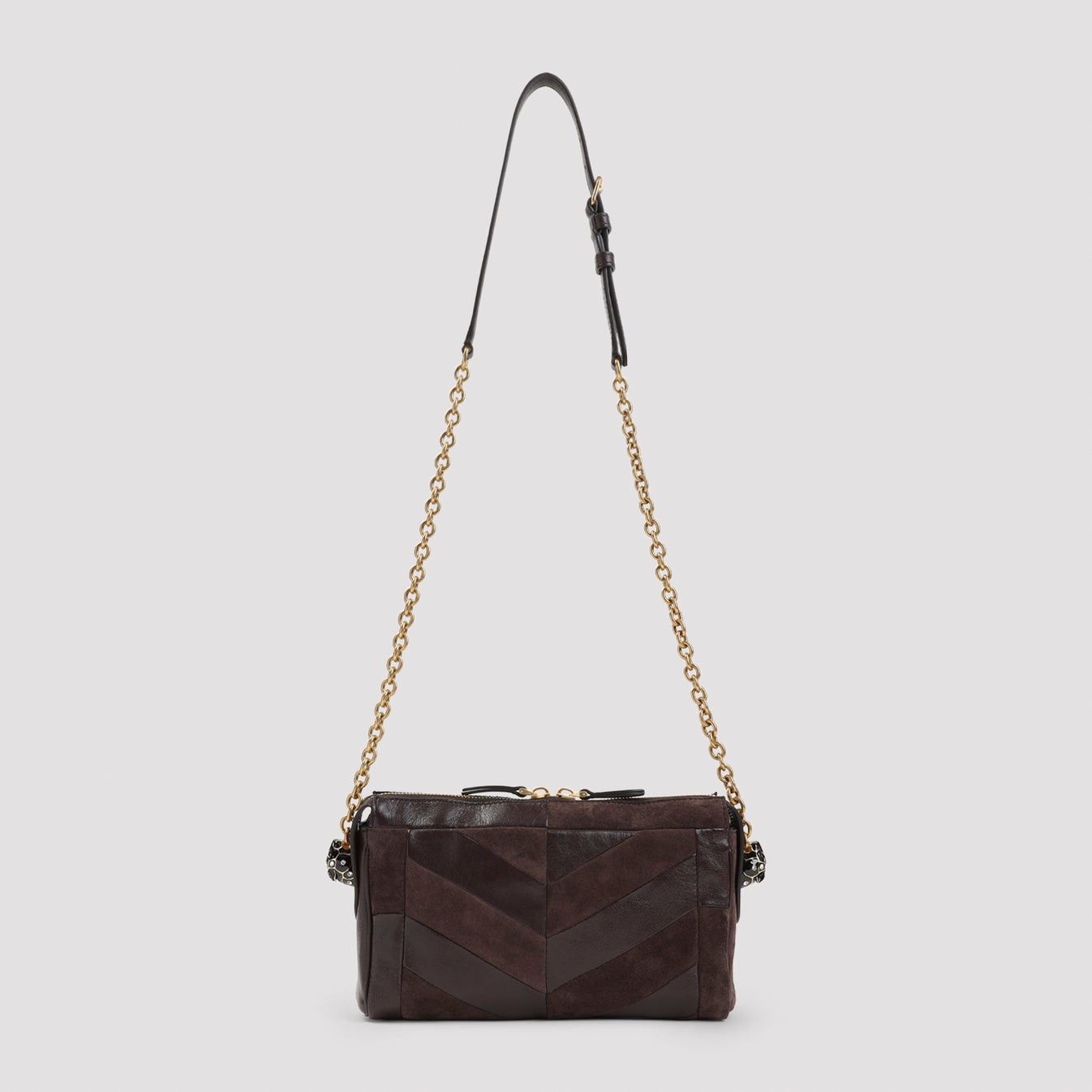 Valentino VALENTINO GARAVANI Panthea Small Brown Oak Shoulder Bag New Size ONE SIZE - 2 Thumbnail