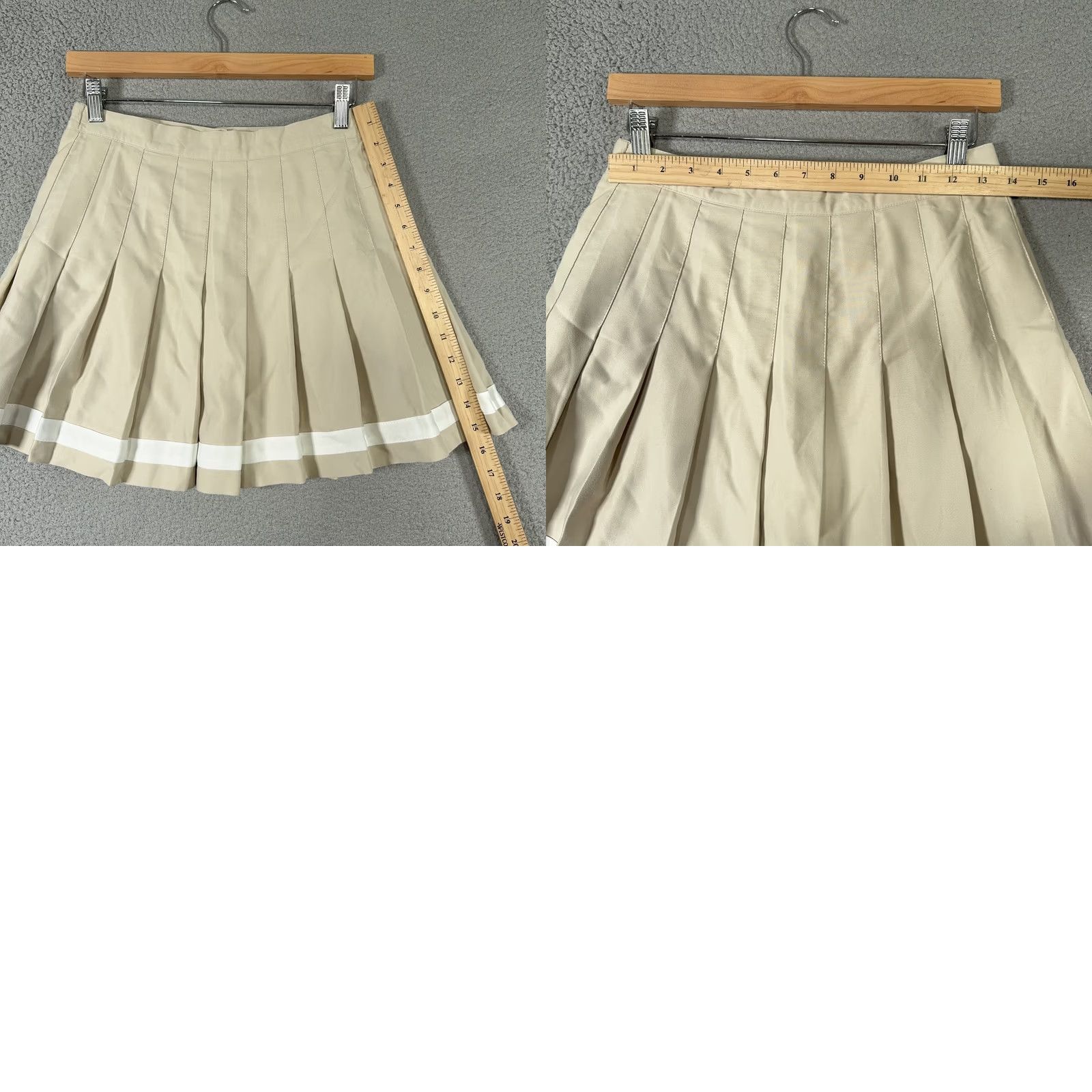 Vintage VINTAGE Tail Skirt Womens 10 Beige Pleated Tennis Golf Microtique Made USA Female Size 32" / US 10 / IT 46 - 8 Thumbnail