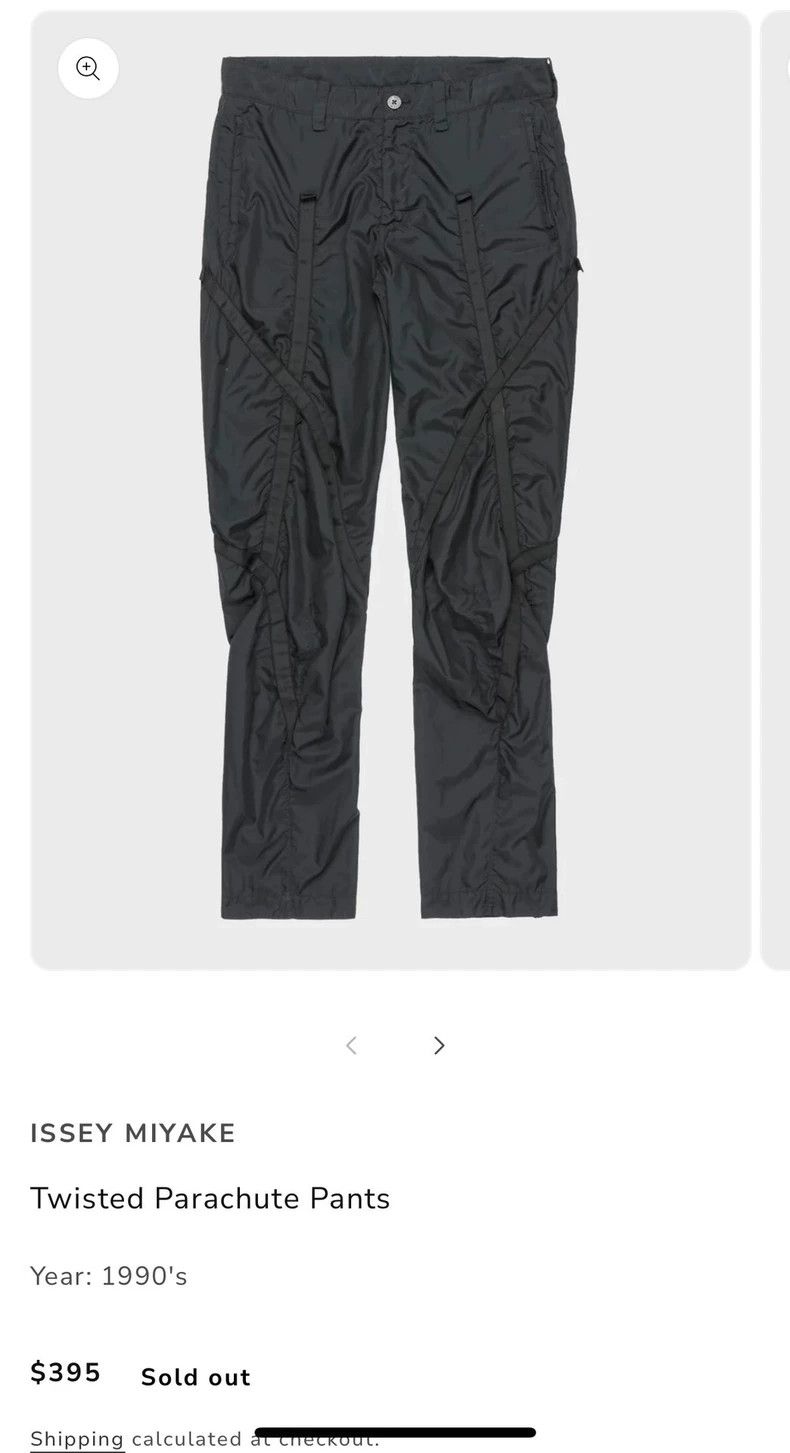 Issey Miyake Issey Miyake size:1 Grey pleated spiral textured casual pa Size 22" - 6 Thumbnail