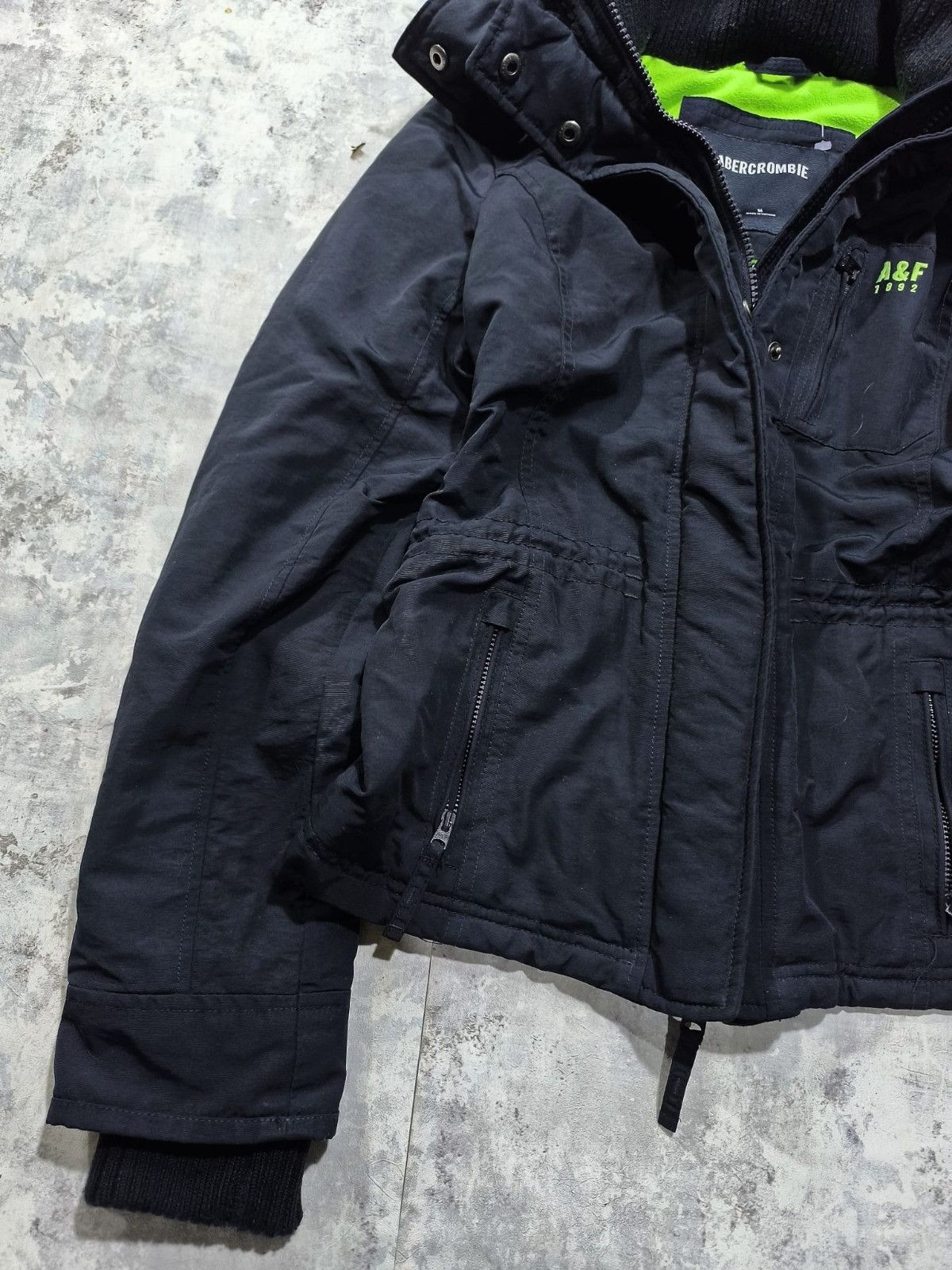 Abercrombie & Fitch All Weather Jacket Y2k Cute Neon Green