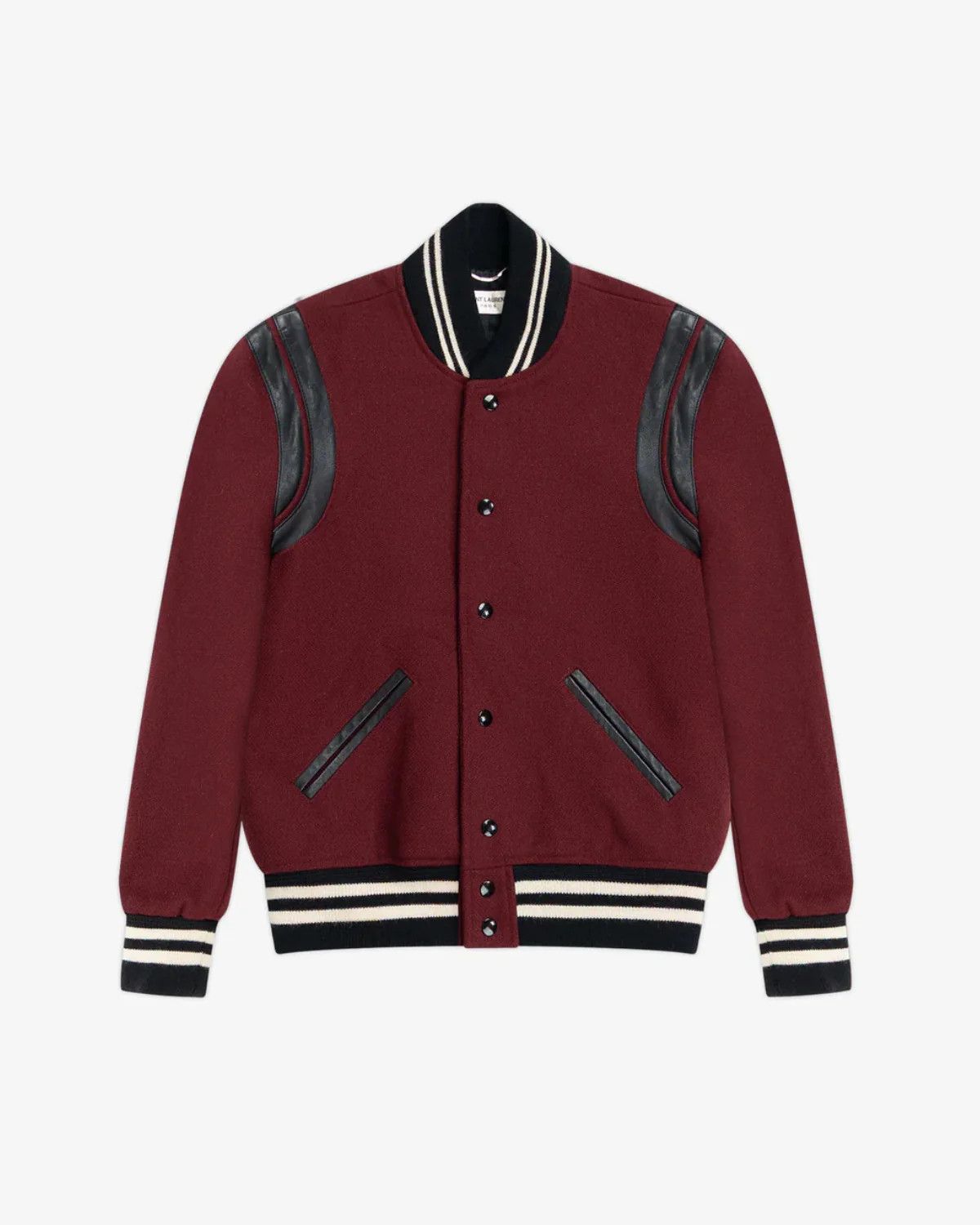 Saint Laurent Paris Burgundy Teddy Jacket Men's (FW14) Size US S / EU 44-46 / 1 - 1 Thumbnail