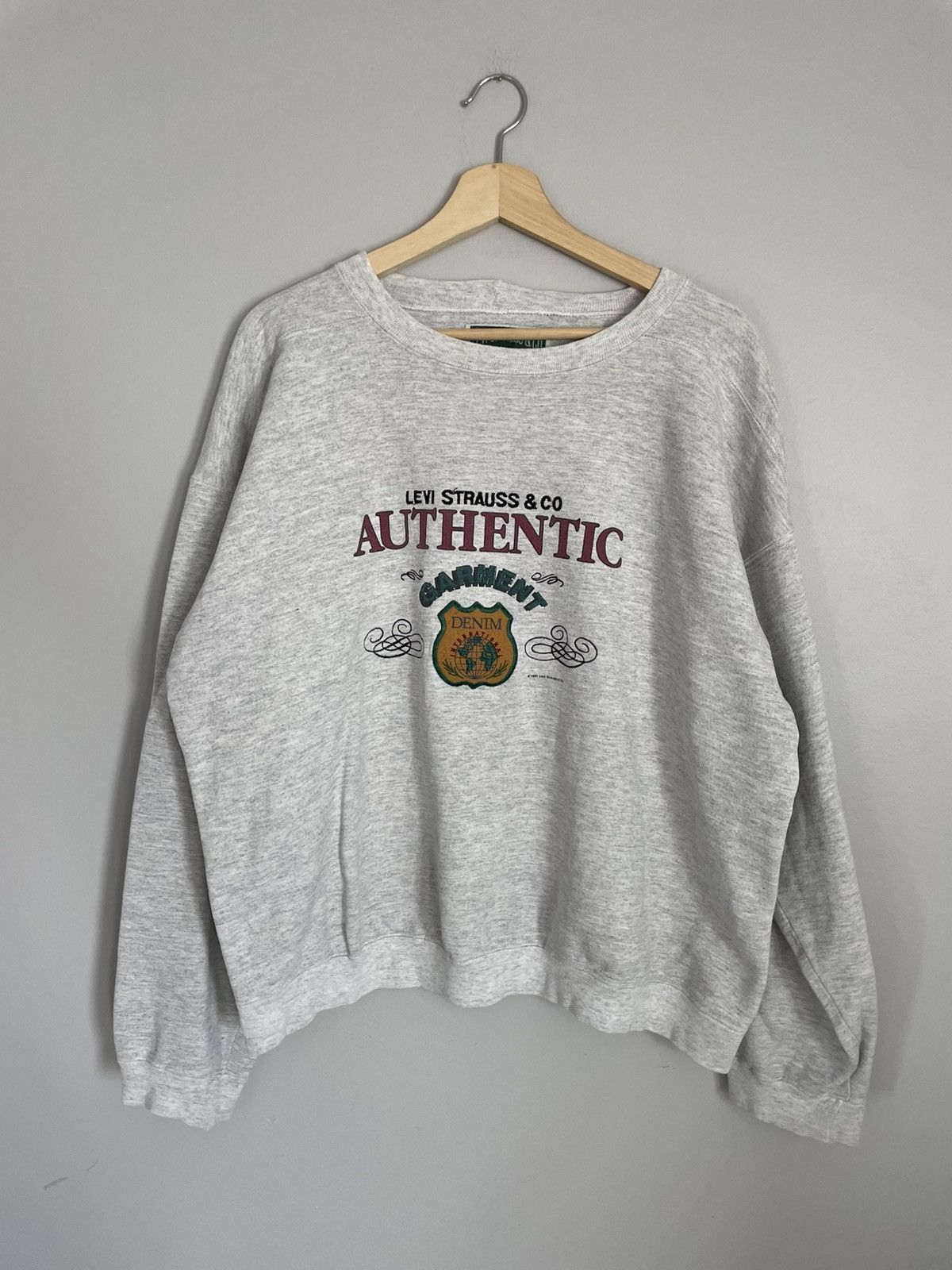 Levi's Vintage 1991 Levi Strauss Boxy Crewneck Size US L / EU 52-54 / 3 - 1 Thumbnail