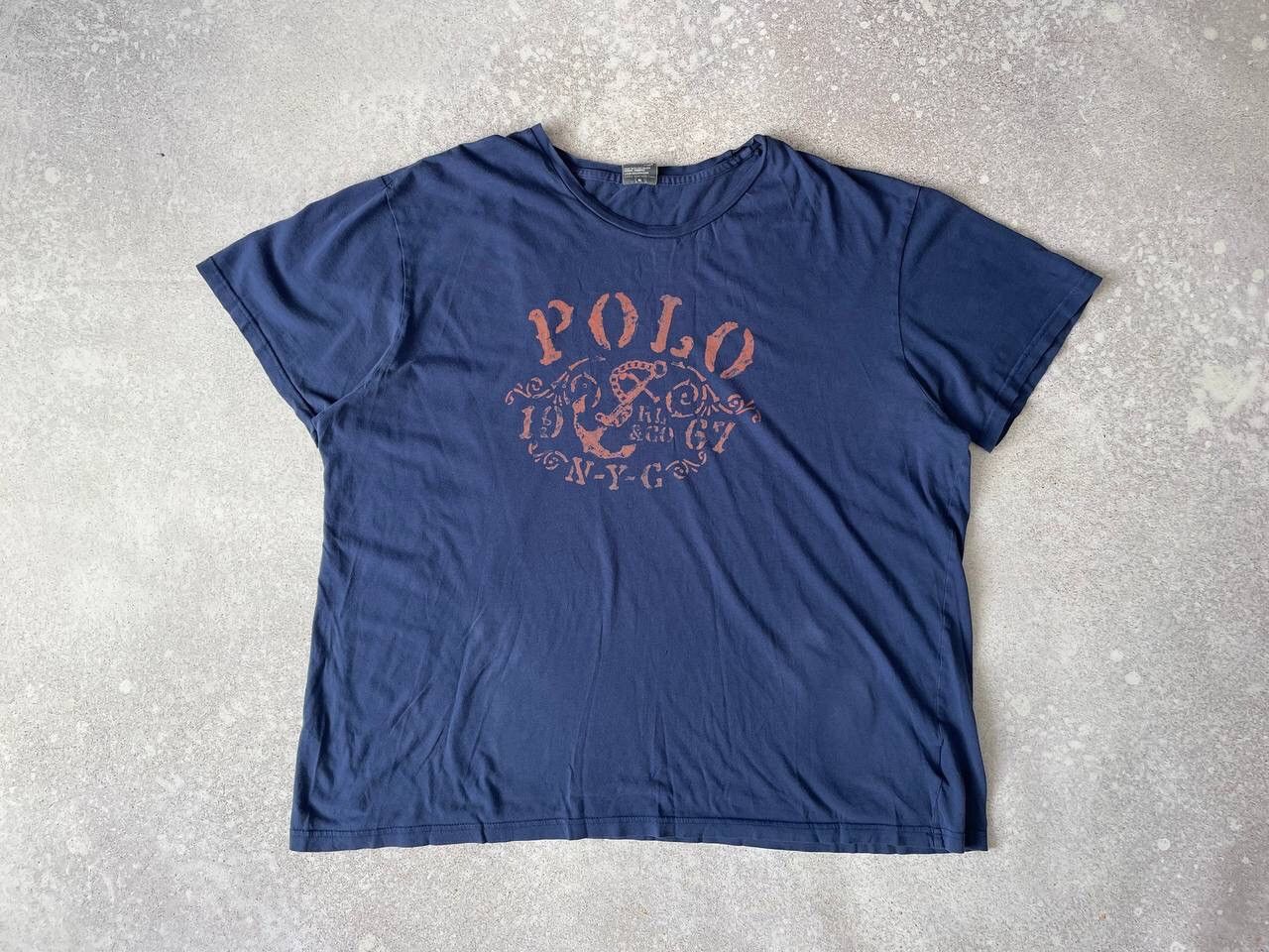Polo Ralph Lauren × RRL Ralph Lauren × Ralph Lauren Vintage Polo Ralph Lauren PRL Y2K Rugby T-shirt Big Logo Size US XL / EU 56 / 4 - 1 Thumbnail