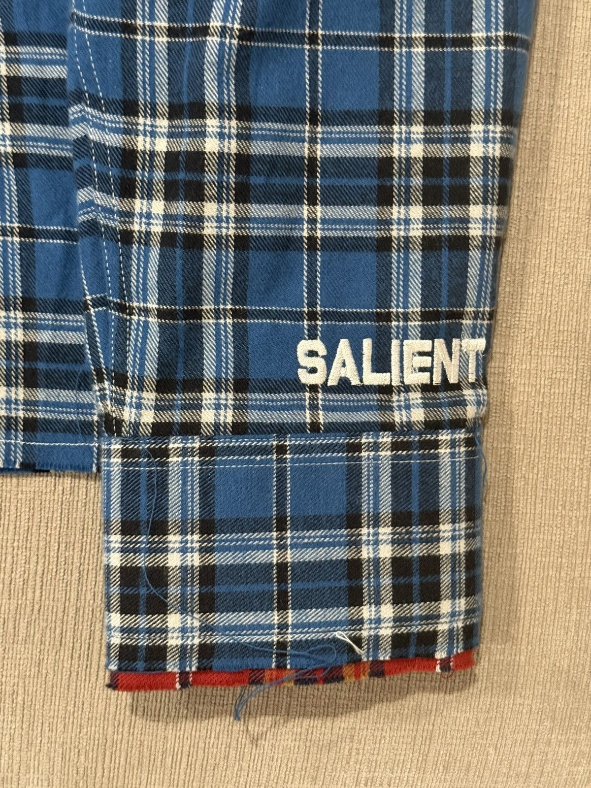 SALIENT double layer cropped flannel